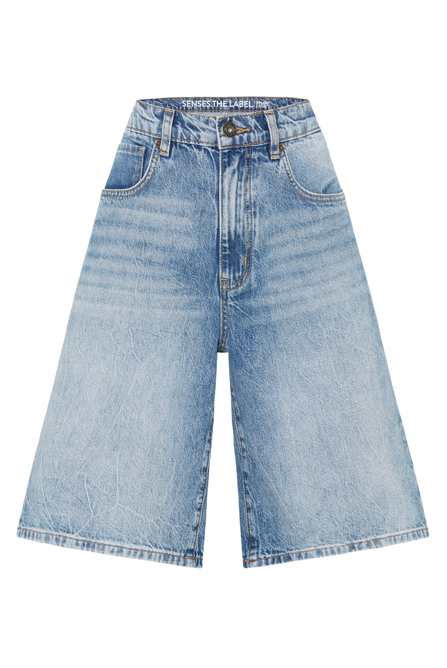 SENSES.THE LABEL Jeansshorts mit hoher Leibhöhe
