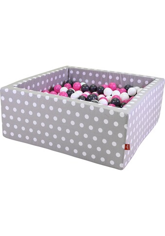 Knorrtoys ® Bällebad »minkštas Grey White Dots« ...