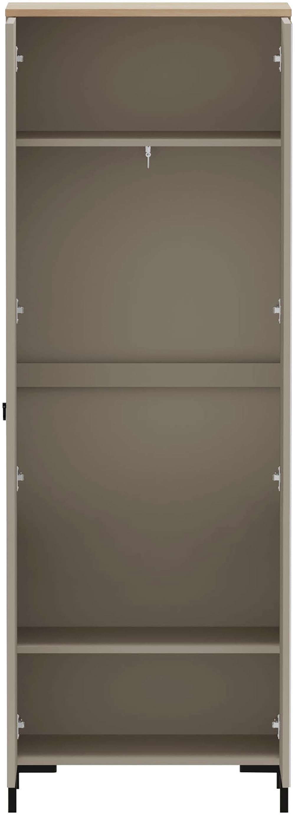 Home affaire Garderobenschrank »Luminara«, (1 St.), Kleiderschrank mit ausziehbarer Kleiderstange - (B/T/H) 70/41/199 cm