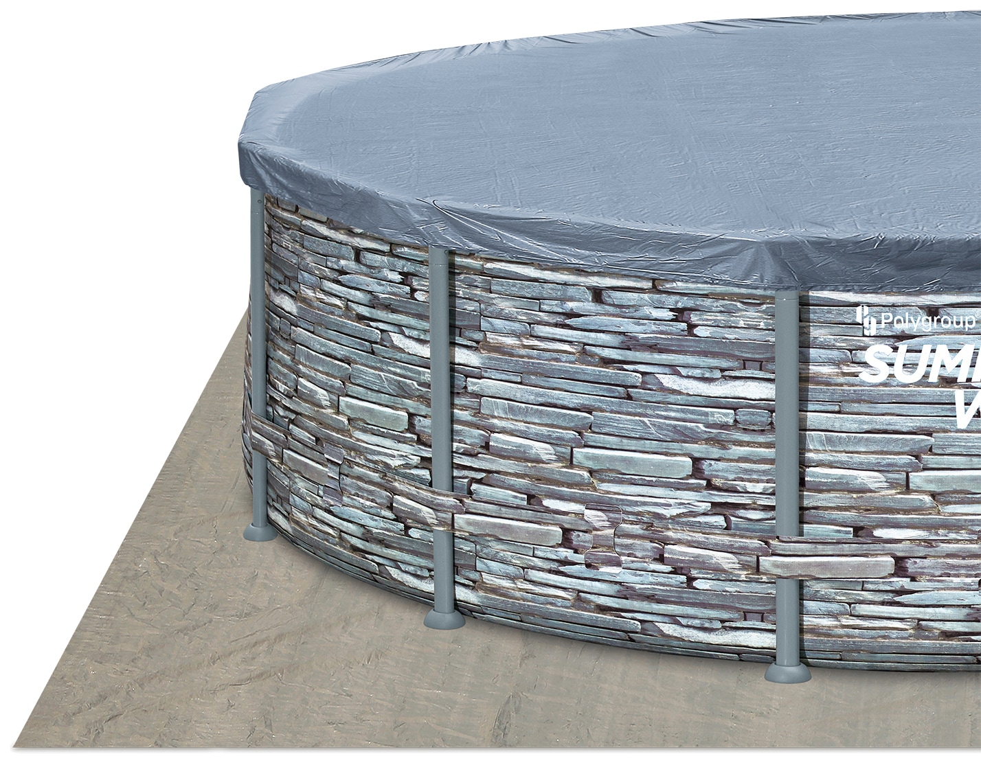 SummerWaves Framepool »Elite Frame«, (Set, 8 tlg.), ØxH: 427x107 cm