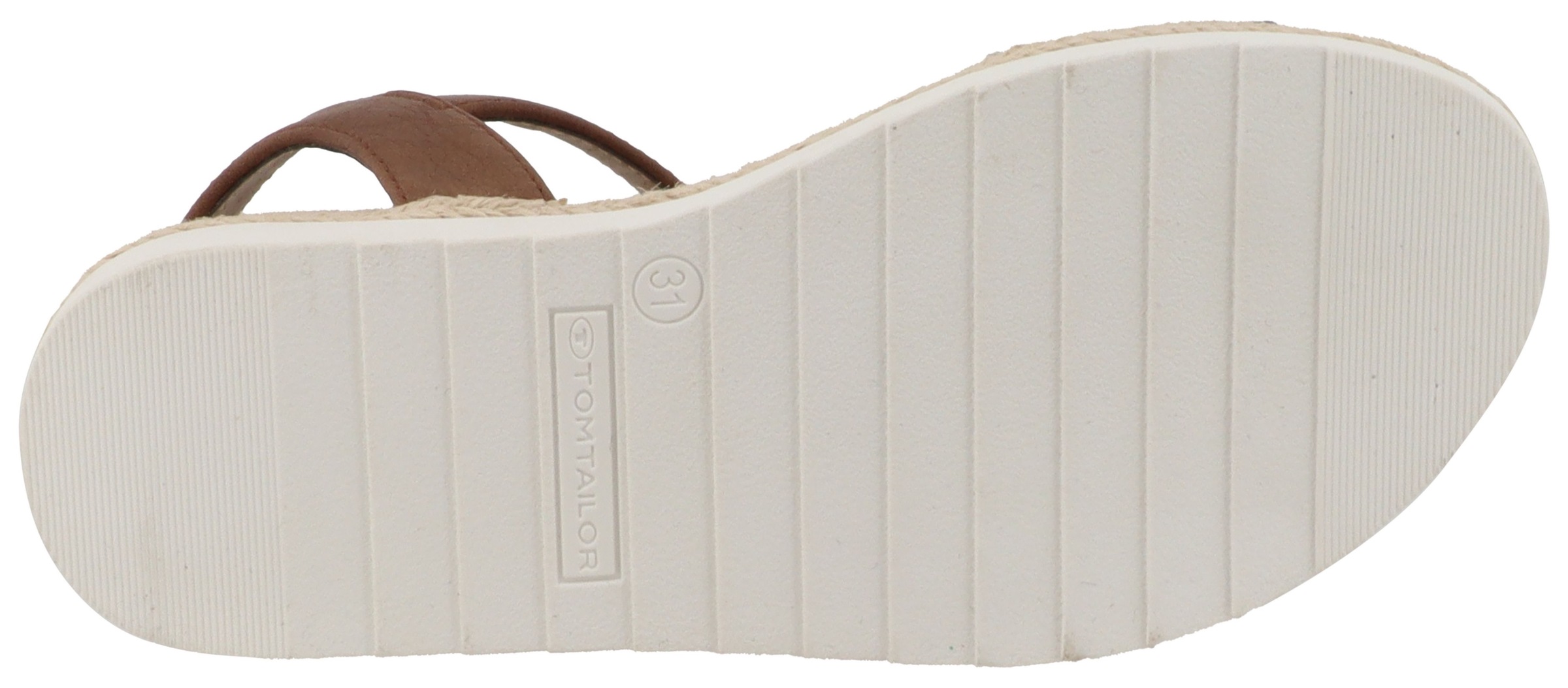 Riemchensandale TOM TAILOR "Resa", Mädchen, Gr. 34, cognac, leo, Lederimitat, Textil, Schuhe Riemchensandale, Sommerschuh, Sandalette im angesagten Animal-Look 2