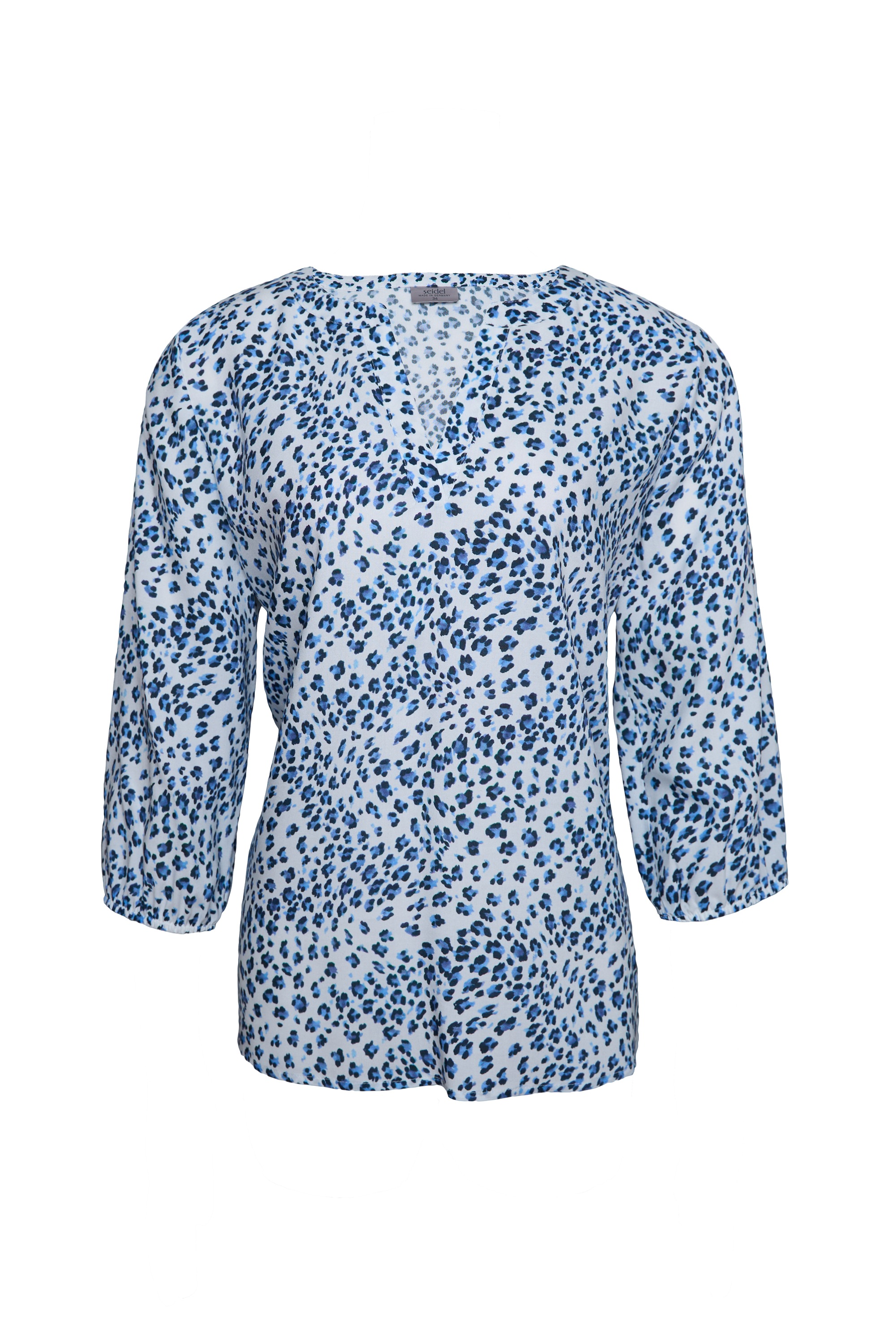 Thumbnail - Seidel Moden Druckbluse "Otto exclusiv" mit Minimalmuster - Viskose- MADE IN GERMANY