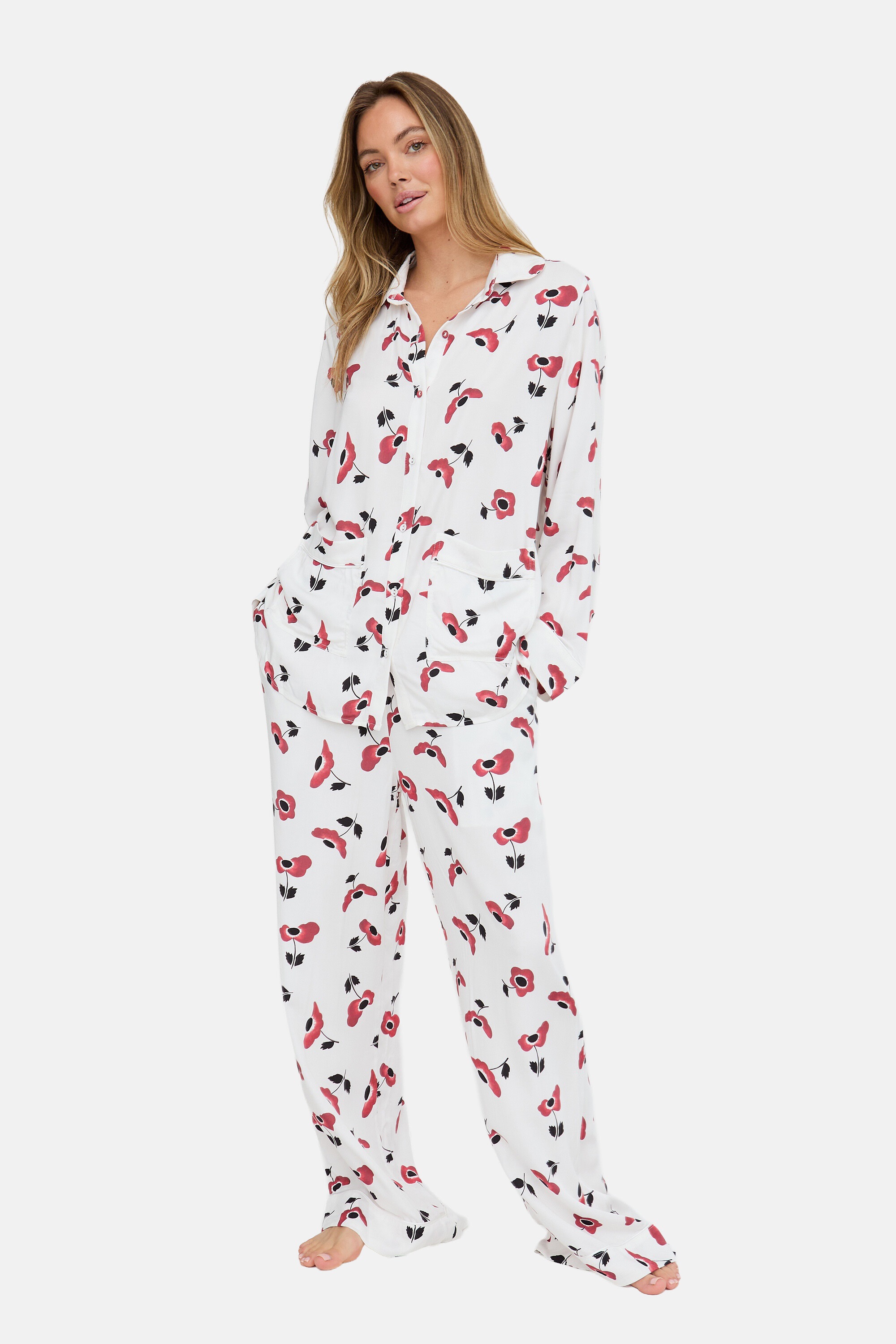 Lily and Lionel Pyjama "Evie Long Sleeve Print Pyjama Set Damen" günstig online kaufen