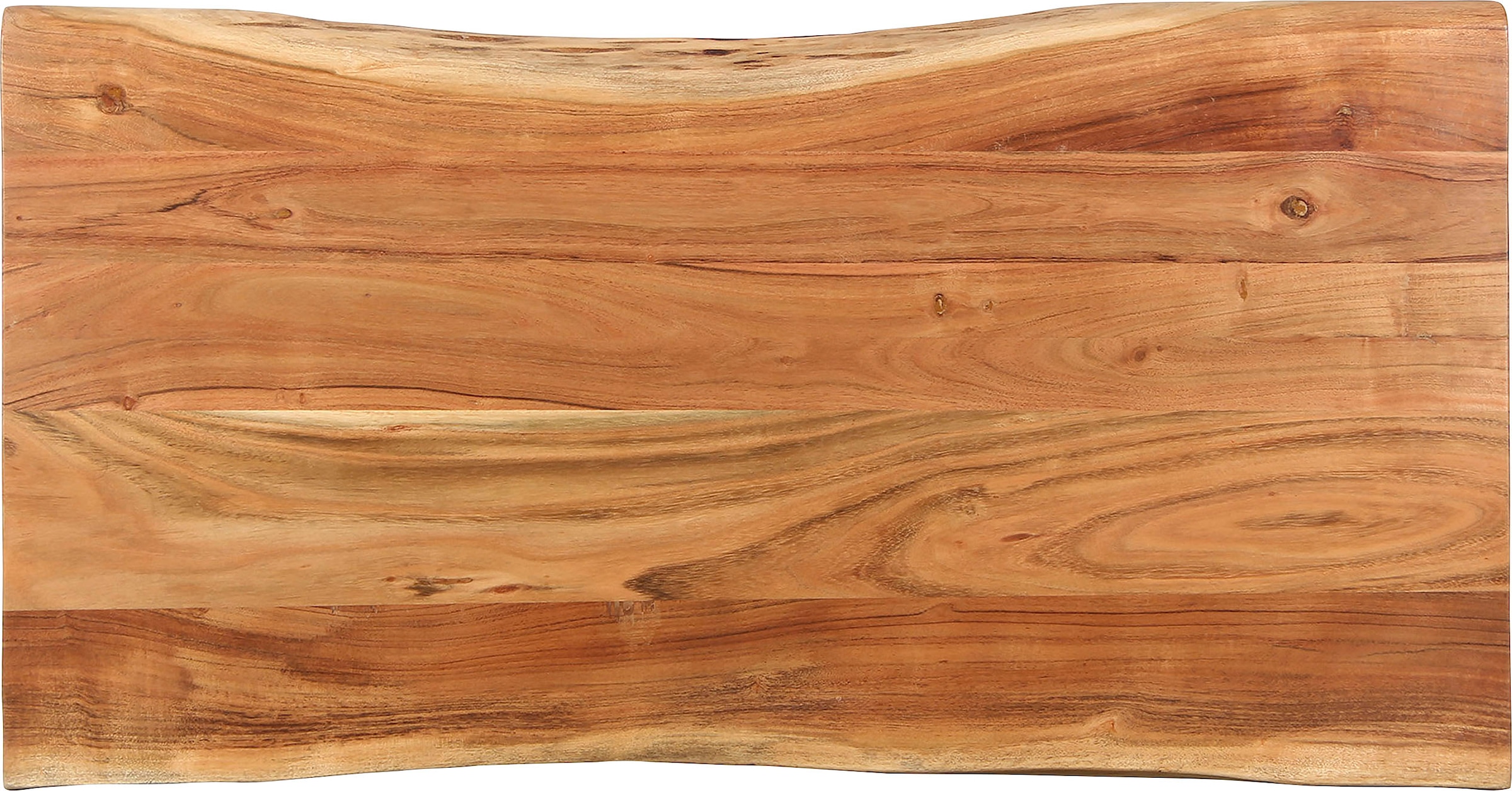 byLIVING Couchtisch »Cheta«, aus Massivholz Akazie 35mm, mit natürlicher Baumkante, Breite 115cm