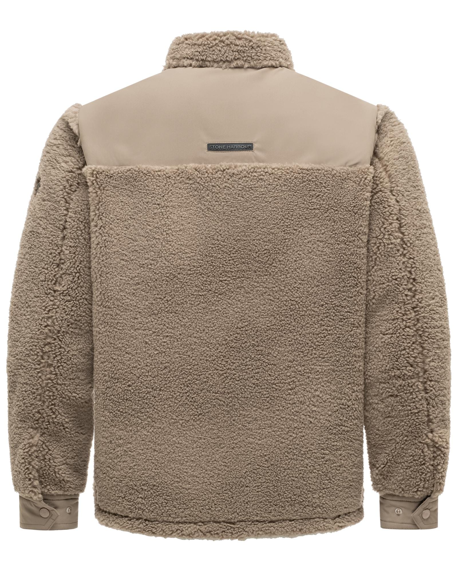 Stone Harbour Fellimitatjacke »Taureek XX« ohne Kapuze Leichte Teddy-Übergangsjacke mit Kentkragen, winddicht