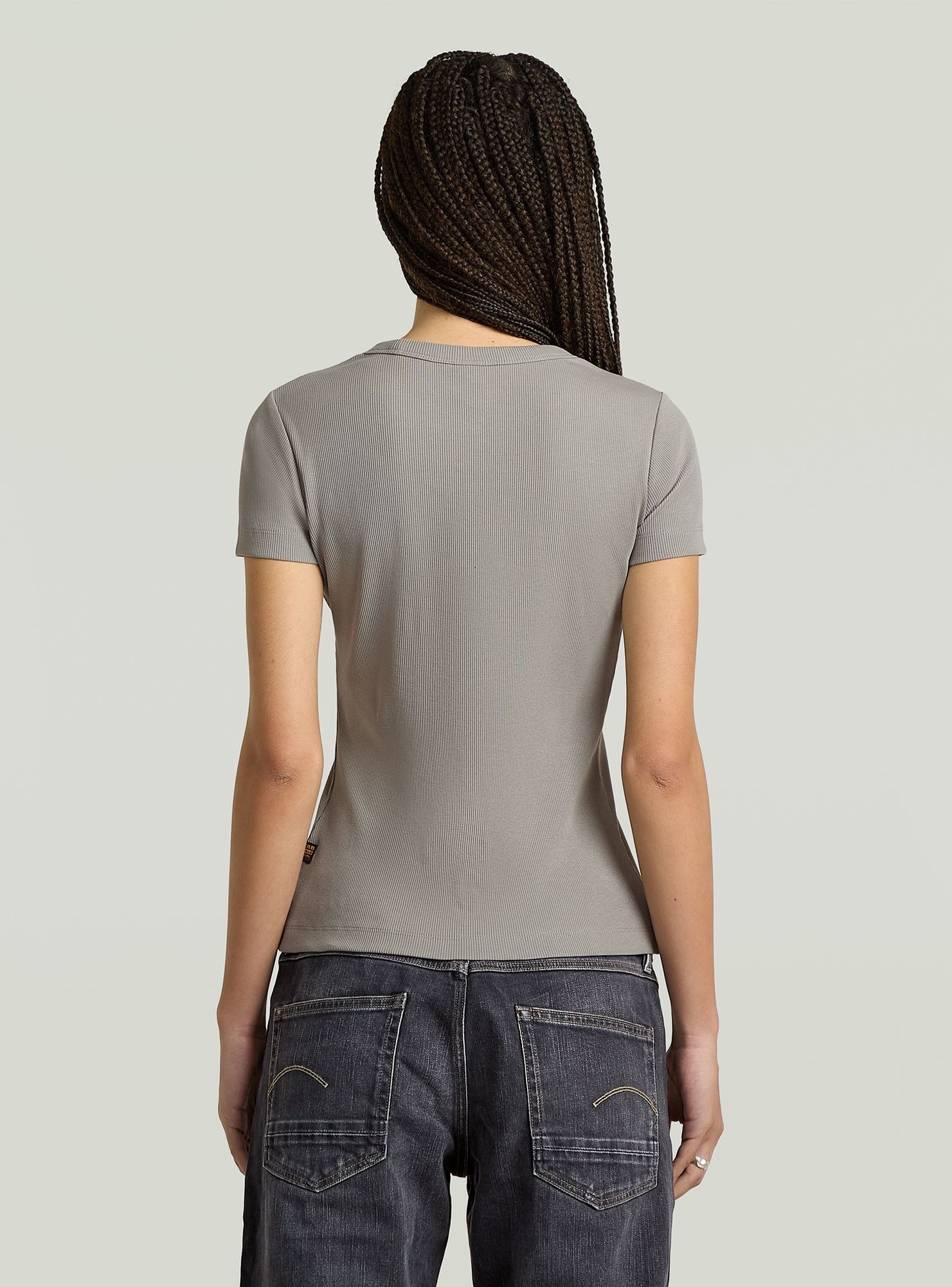 G-STAR T-Shirt "Rib Cap Sleeve T-Shirt" günstig online kaufen