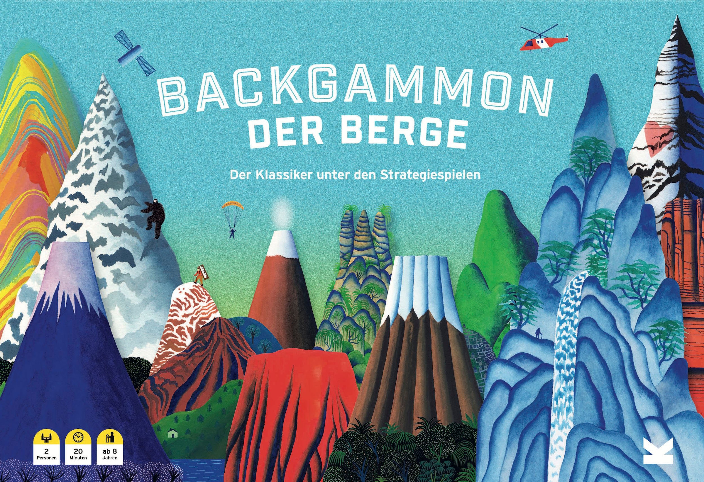 Laurence King Spiel »Backgammon der Berge«, Made in Europe