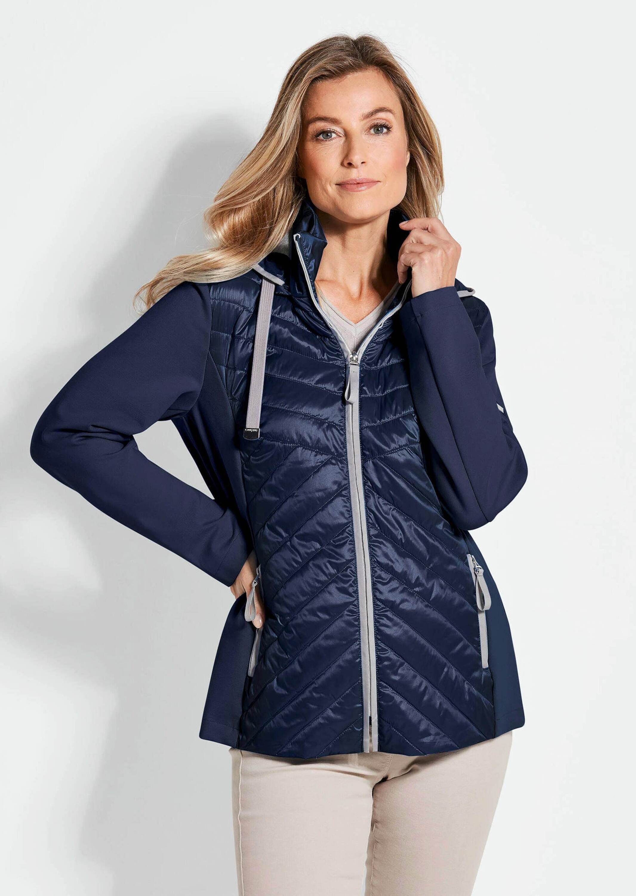 GOLDNER Kurzjacke »Kurzgröße Steppjacke mit abnehmbarer Kapuze«