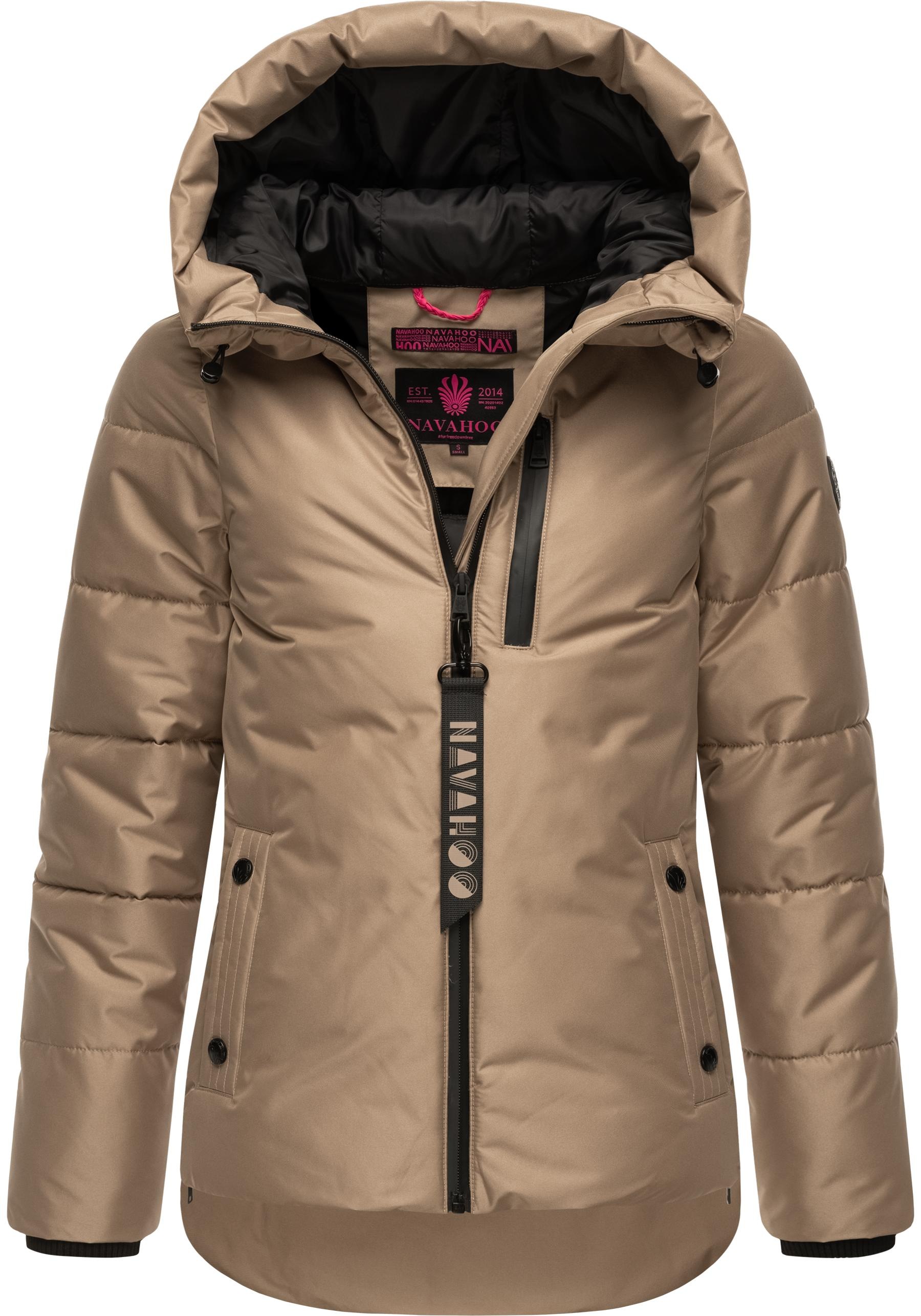 Navahoo Steppjacke »Krümelein«, mit Kapuze, stylische Damen Winterjacke mit dezenter Steppung