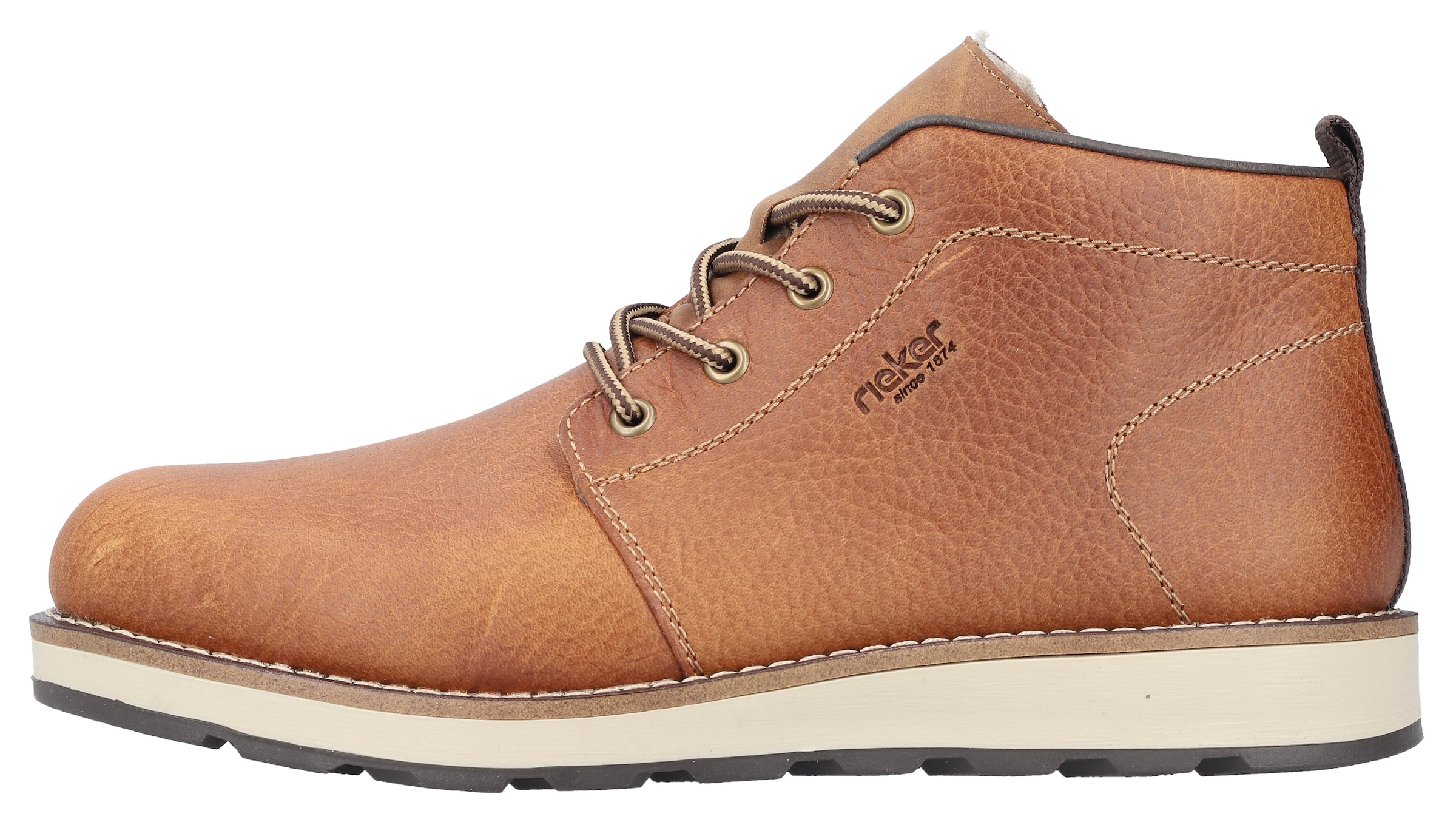 Rieker Winterboots, Schnürboots, Casual-Stiefelette mit Innenreißverschluss, Warmfutter