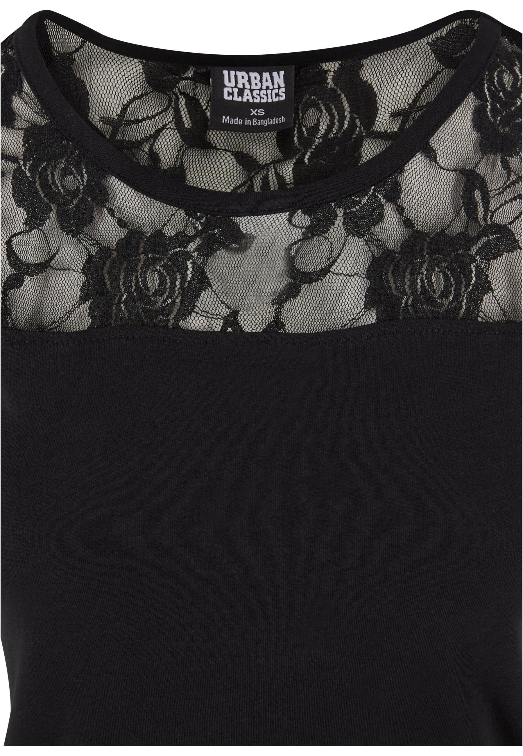 URBAN CLASSICS Kurzarmshirt »Urban Classics Damen Ladies Top Laces Tee«, (1 tlg.)