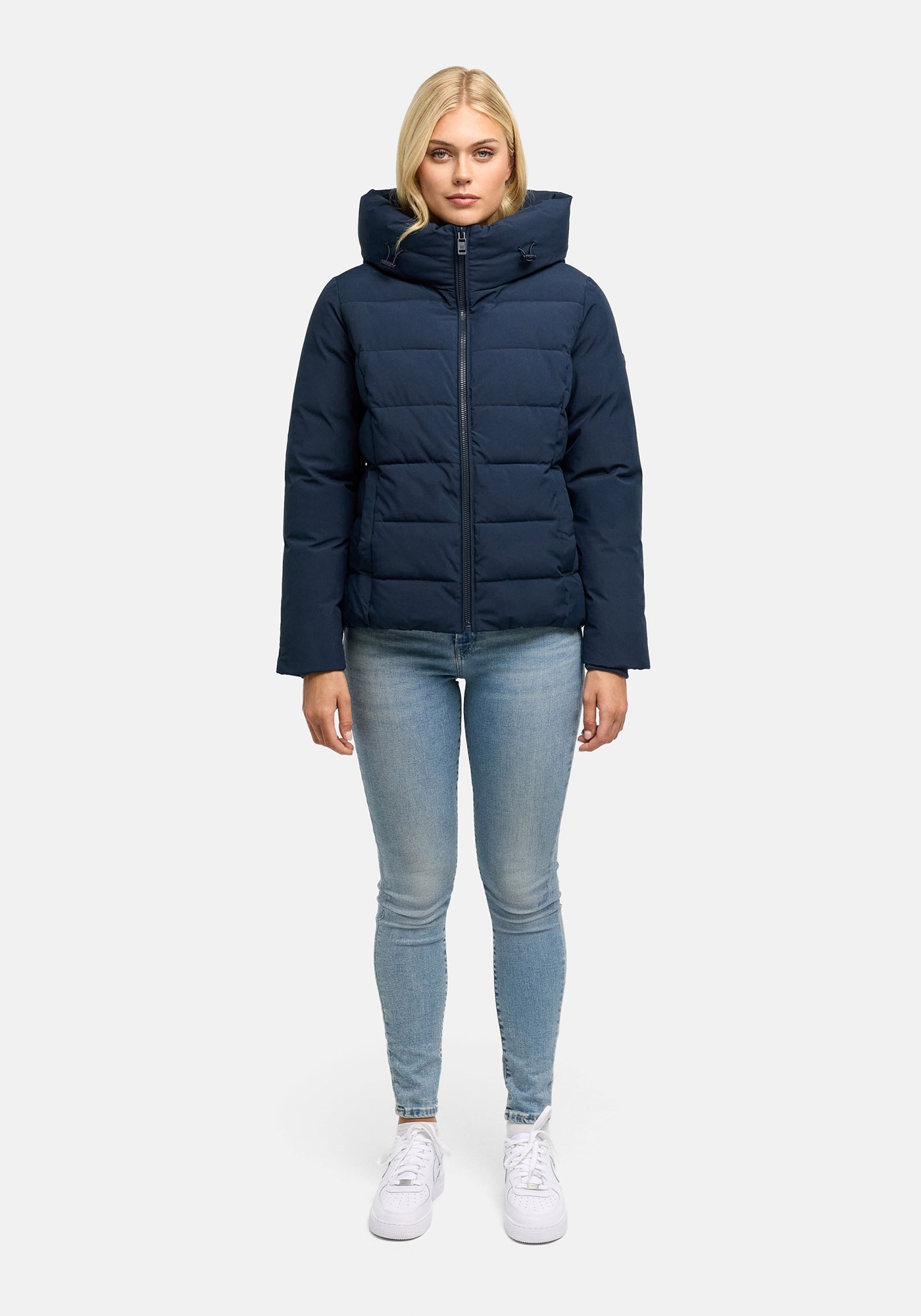 Marikoo "Akiliaa" mit Kapuze Warme Winterjacke mit Kapuze und taillierter Passform