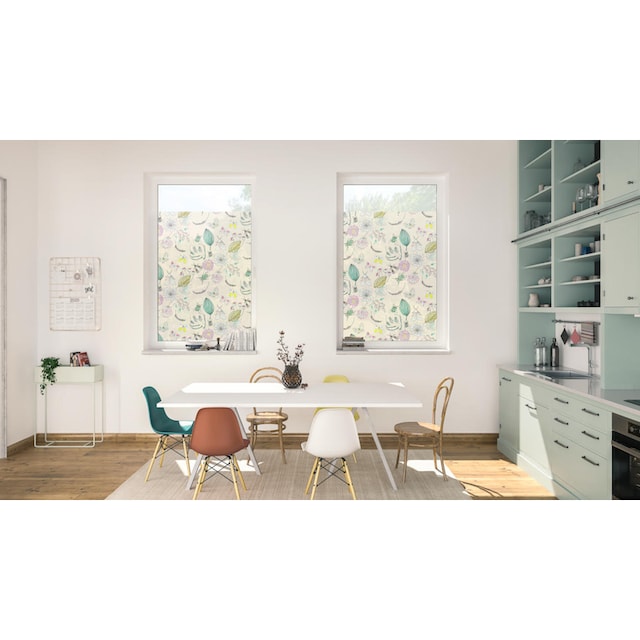 LICHTBLICK ORIGINAL Fensterfolie »Fensterfolie selbstklebend, Sichtschutz,  My Bohemian Garden - Bunt«, 1 St., blickdicht, glattstatisch haftend kaufen  | BAUR