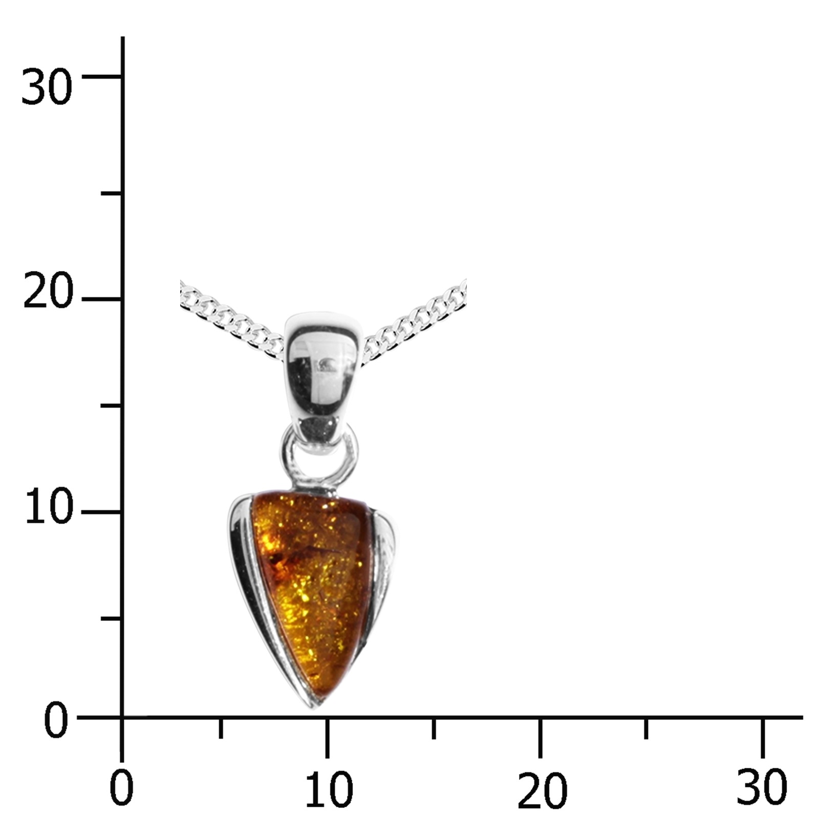 OSTSEE-SCHMUCK Kette mit Anhänger »- Lara - Silber 925/000 - Bernstein«
