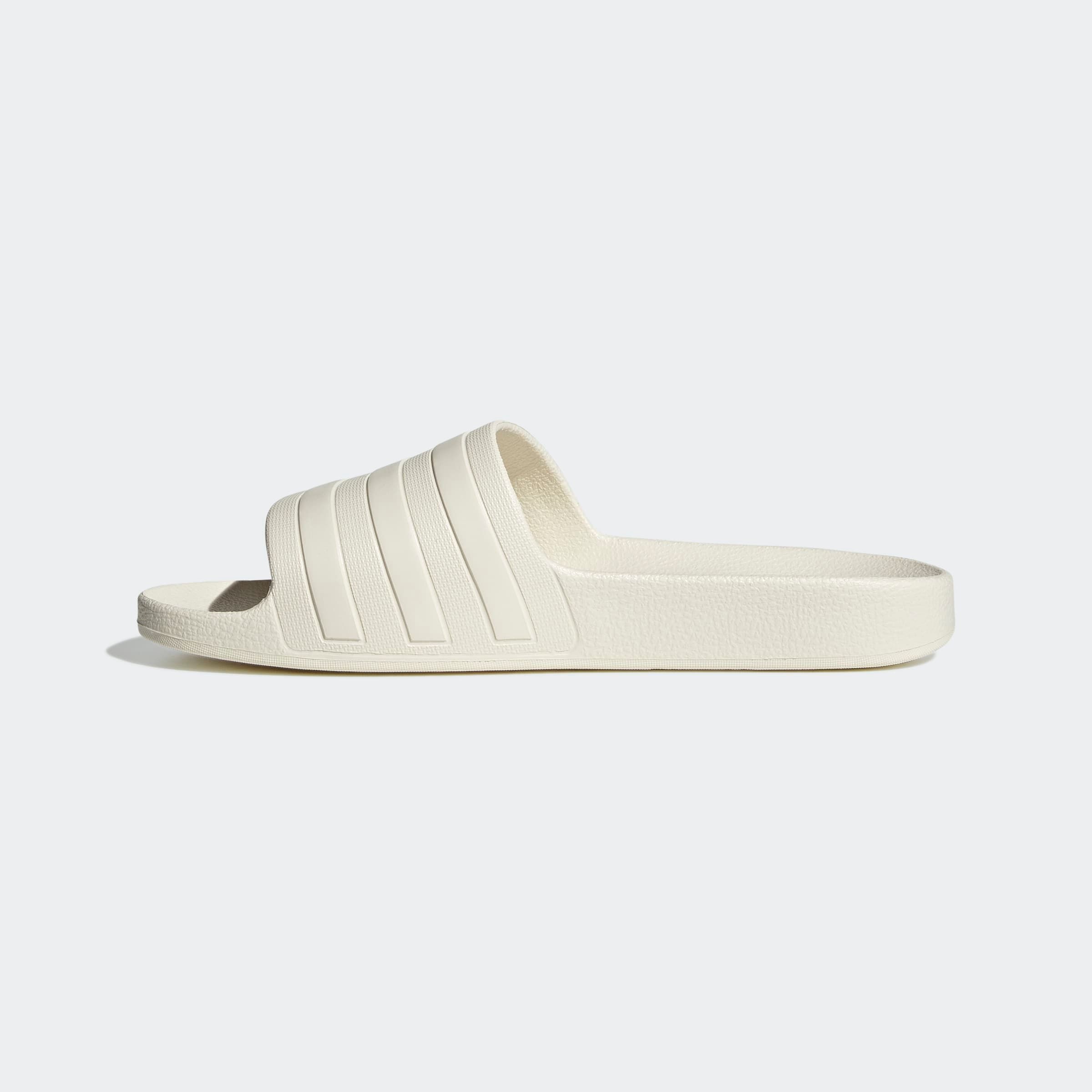 Badesandale ADIDAS SPORTSWEAR "AQUA ADILETTE", Damen, Gr. 43, weiß (sanftes weiß, sanftes weiß, sanftes weiß), Synthetik, Schuhe, Badelatschen 2