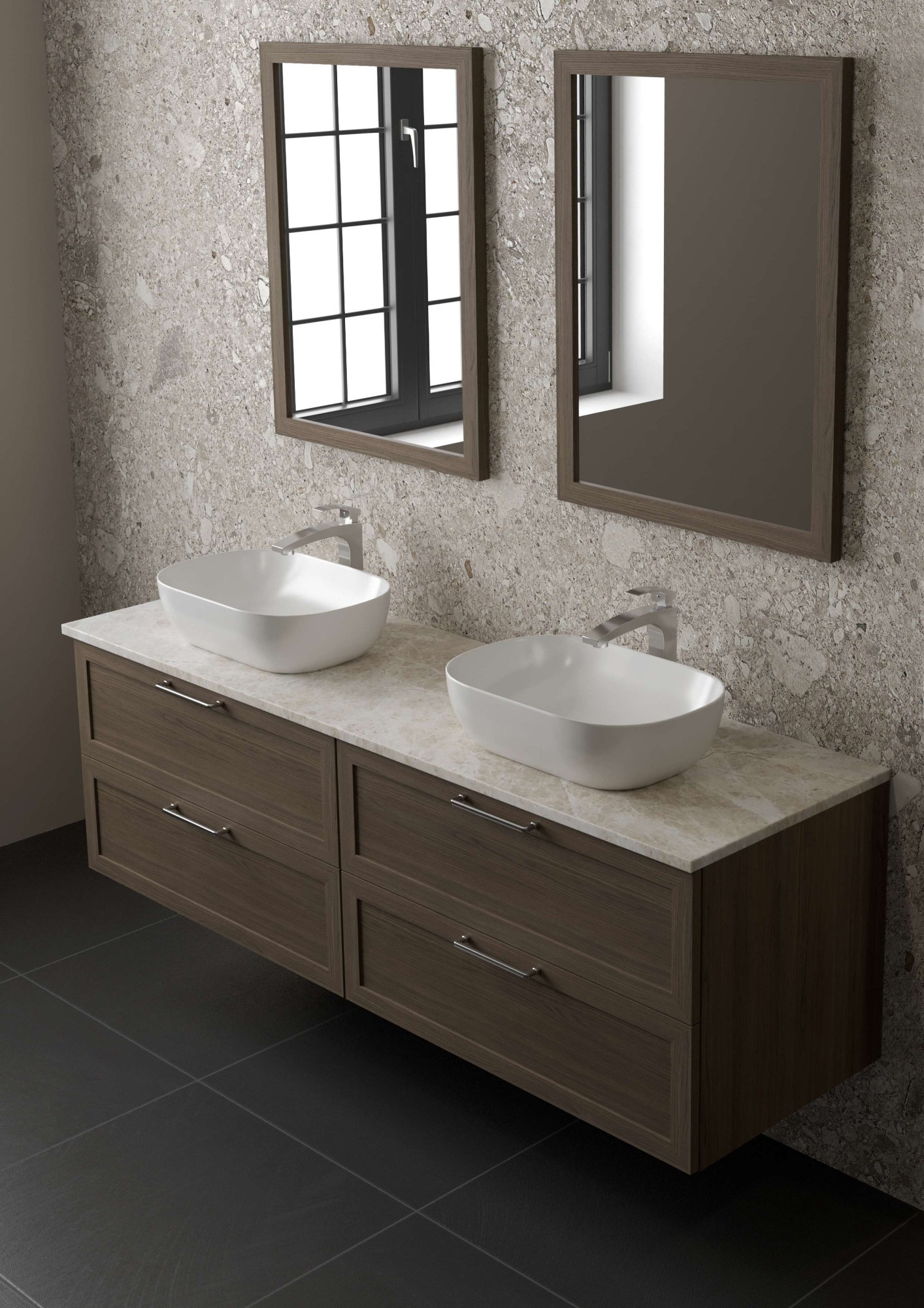welltime Badspiegel »Rustic«, Breite 60 cm, FSC®-zertifiziert