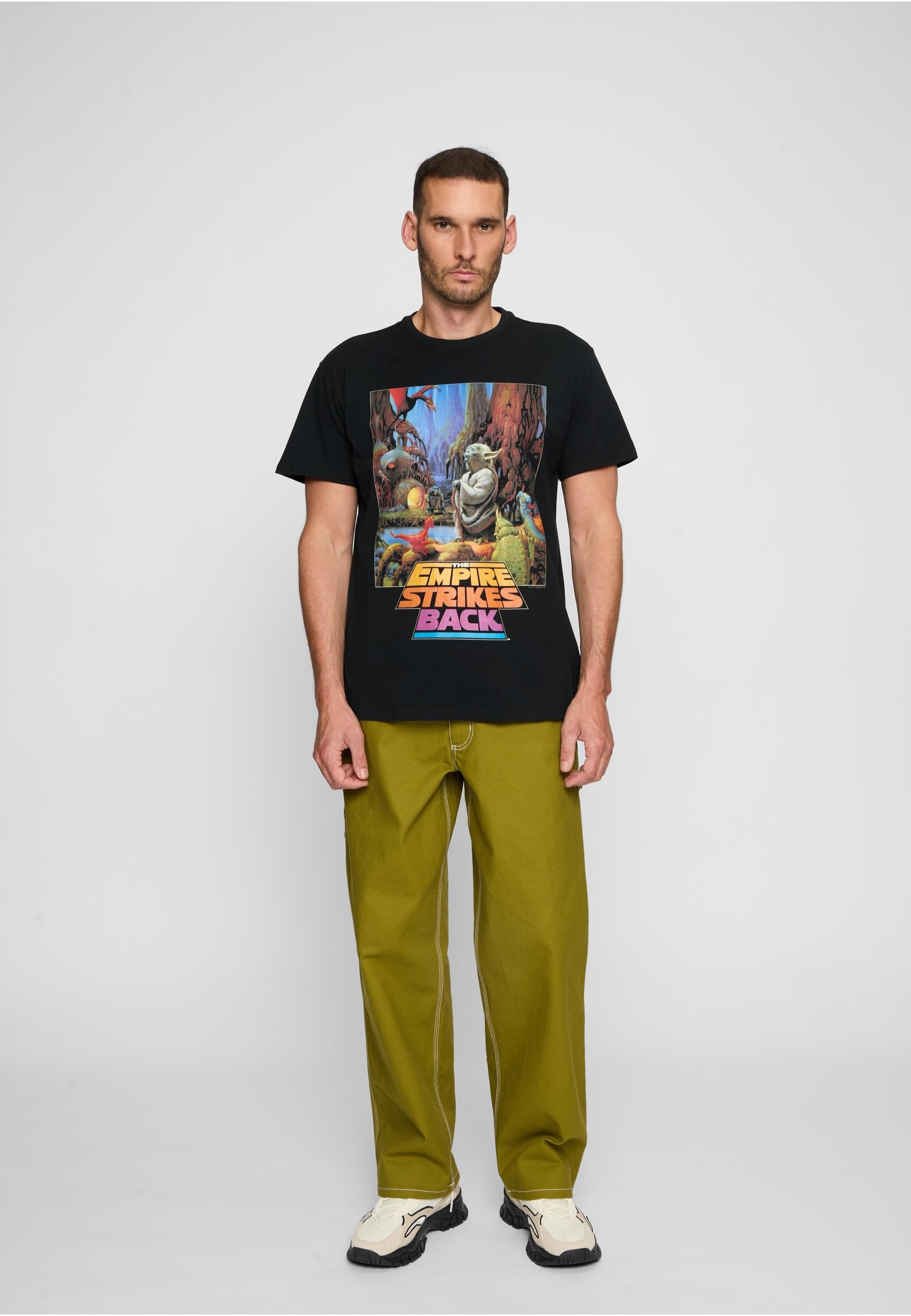 Merchcode T-Shirt »Merchcode Herren Star Wars Yoda Poster Tee«, (1 tlg.)