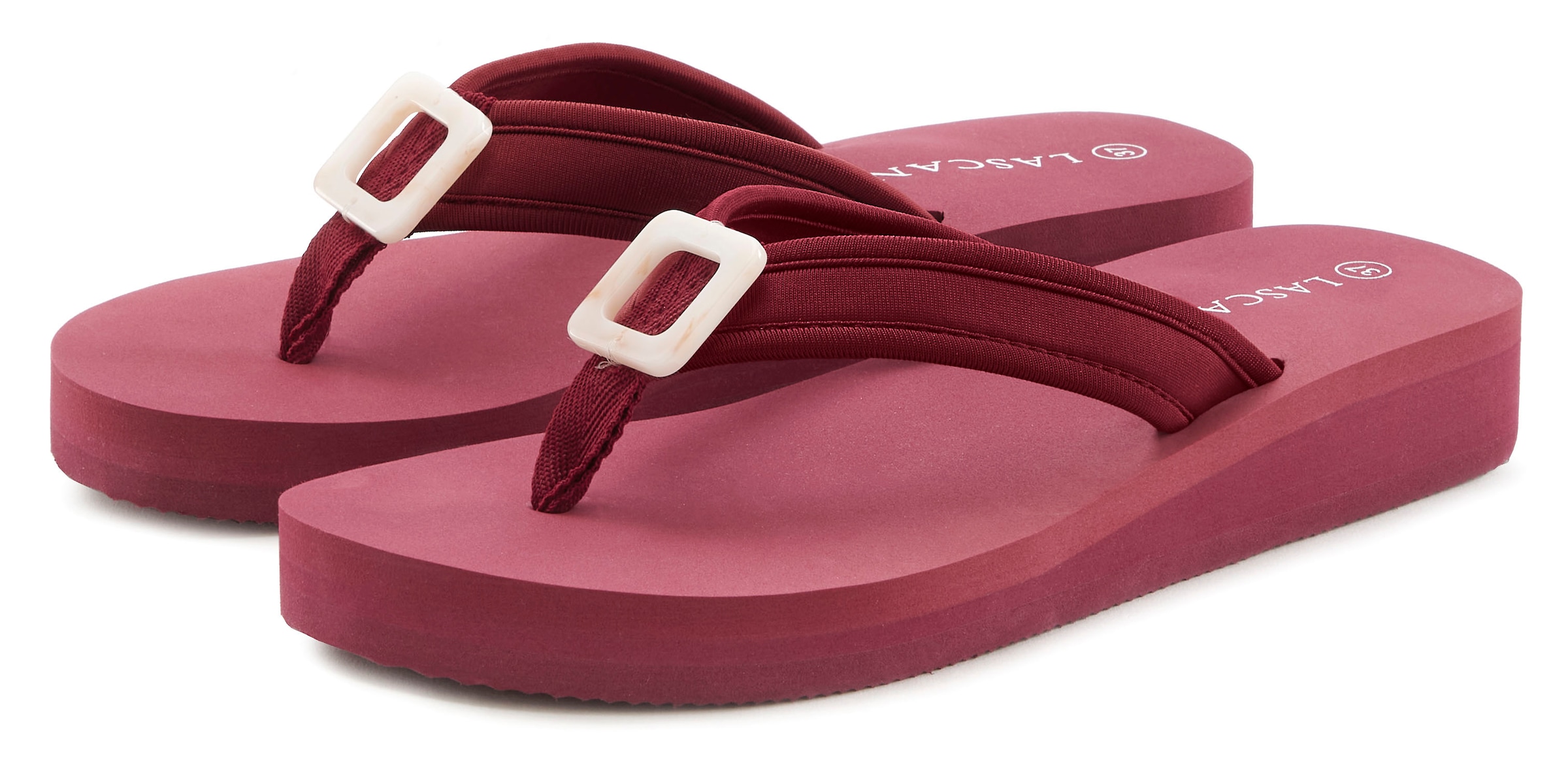 LASCANA "Sandale, Badeschuh, Pantolette, Badelatsche, Flip Flop" Zehentrenn günstig online kaufen