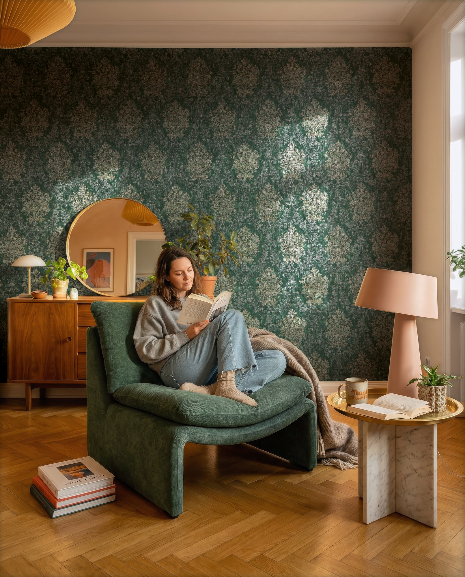 A.S. Création Vliestapete »Trend Spectrum Baroque – Glänzendes Ornament Vliestapete« Barock | metallic | ornamental leicht strukturiert Elegantes Barockornament mit glänzenden Metallic-Akzenten