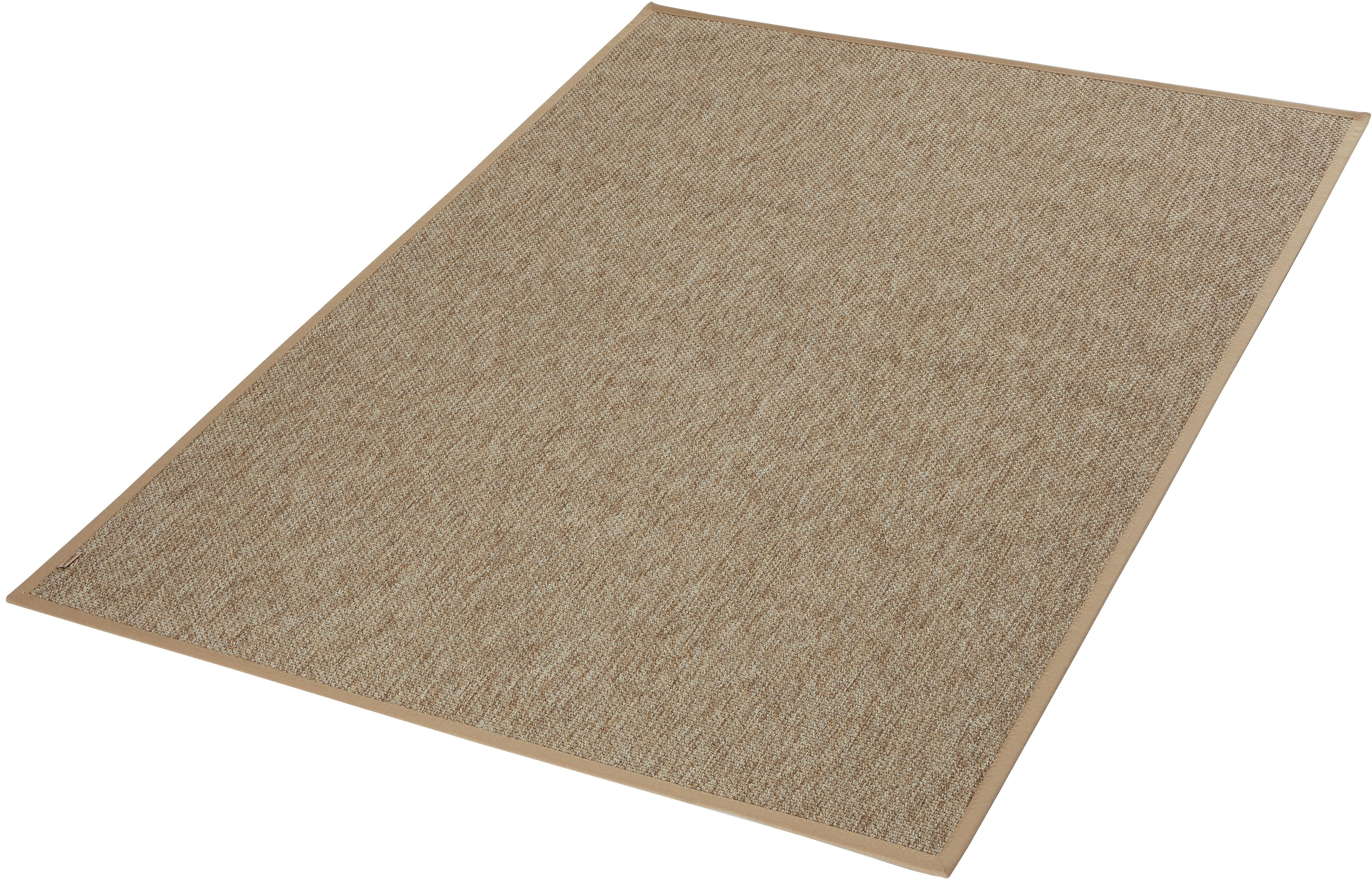 DEKOWE Teppichboden "Naturino Prestige Spezial", B : 80cm 1 Stk., 10mm, L: 180cm, braun, Schlafzimmer, Teppiche, Flachgewebe, meliert, Sisal Optik,