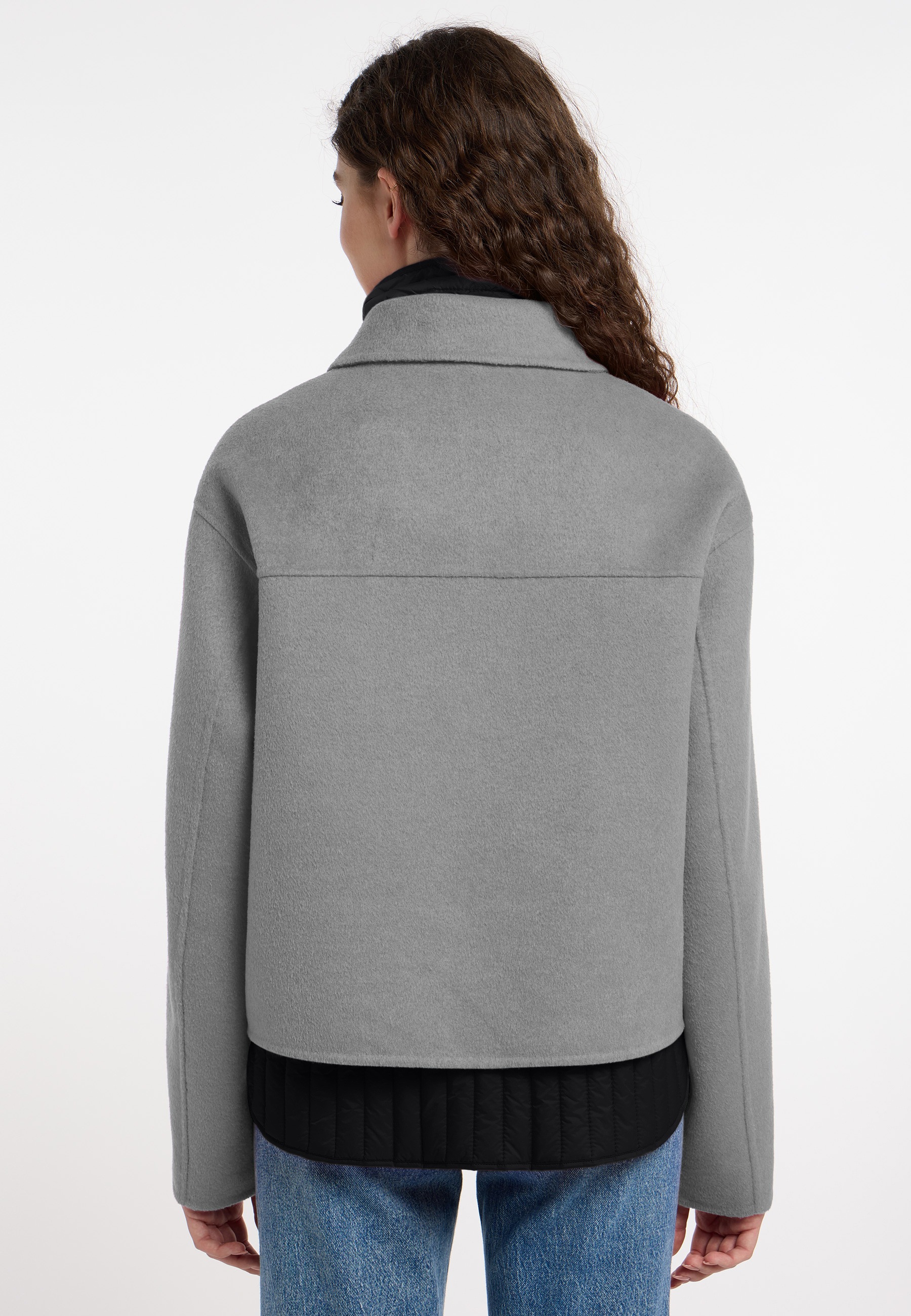 Frieda & Freddies Kurzjacke »Wool Jacket / Hannah«, mit Farb- und Materialkombination