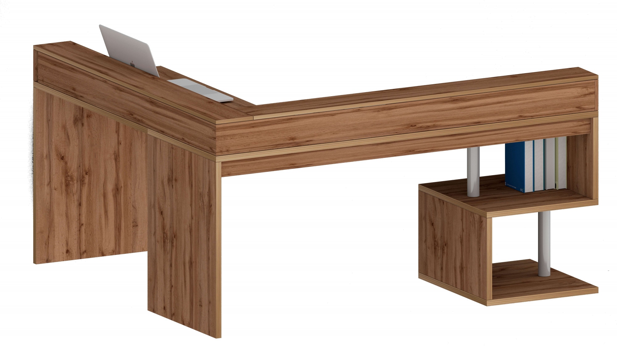 INOSIGN Eckschreibtisch »Esse, Schreibtisch im modernen Design«, mit oder ohne Monitoraufsatz Breite 180/160 cm, "Made in Italy"