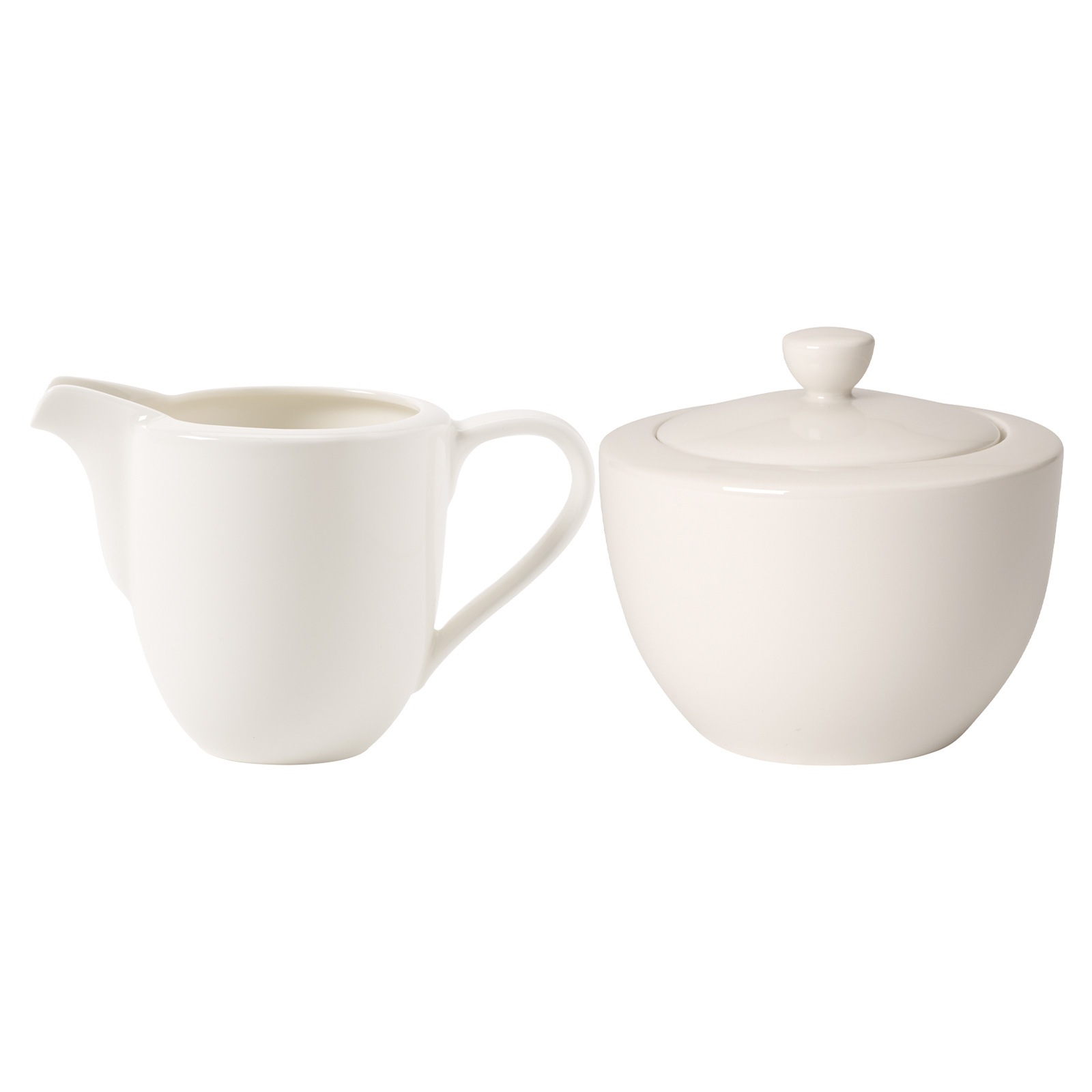 Villeroy & Boch Milch- und Zuckerset "Milch & Zucker Set For Me 2er Set weiß" Spülmaschinenfest, Mikrowellensicher