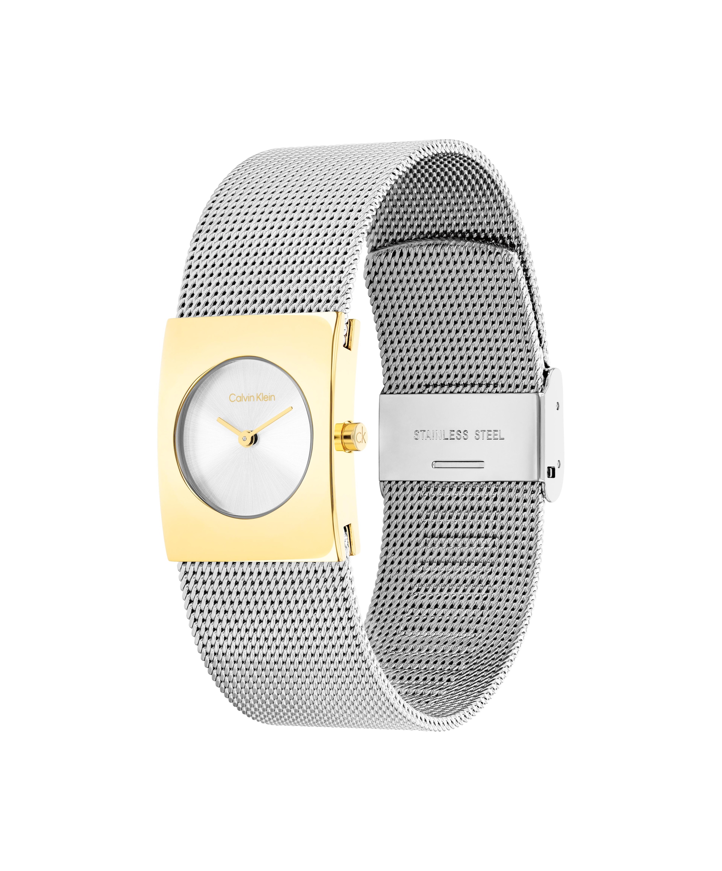 Calvin Klein Quarzuhr »CK PULSE 21 mm«, Armbanduhr, Damenuhr, Edelstahlarmband, analog