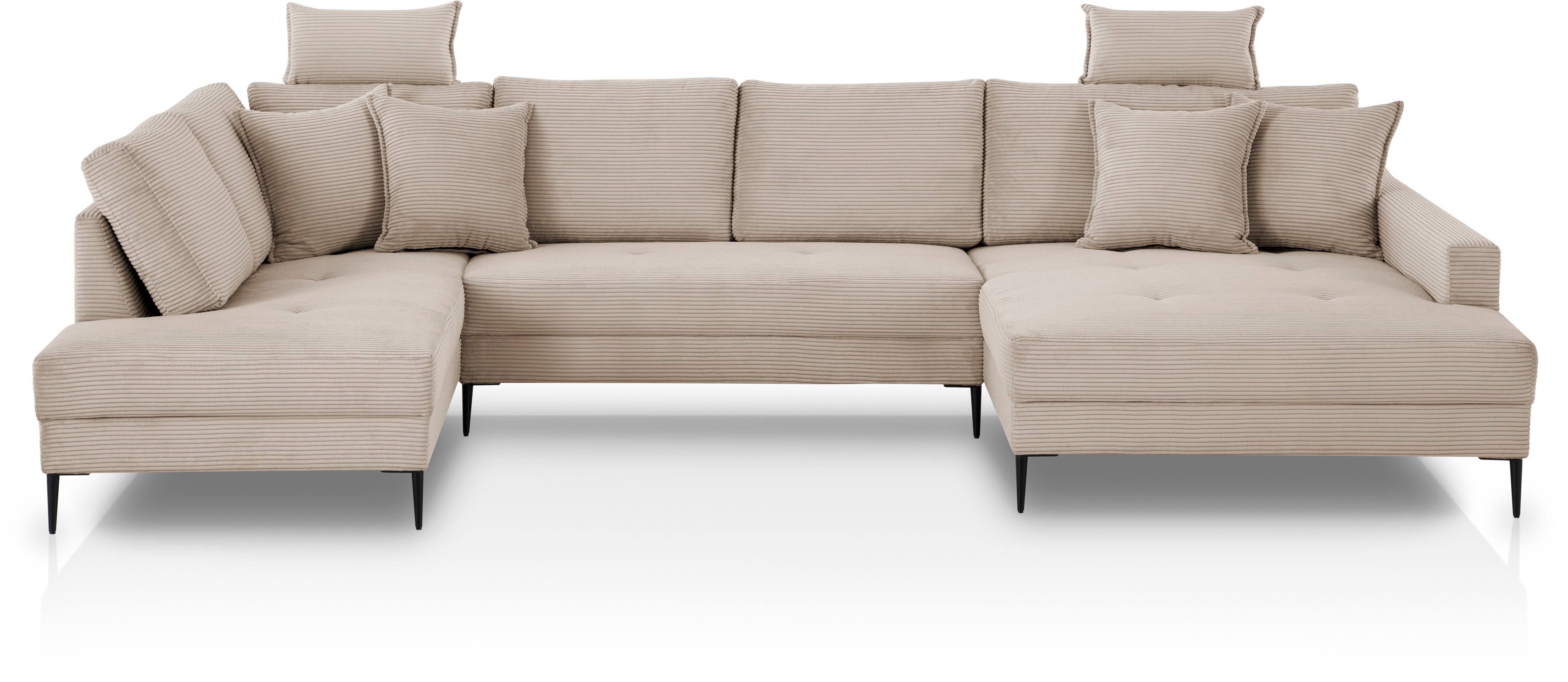 OTTO home Wohnlandschaft "Summer" U-Form, B: 360cm in Cord & Struktur