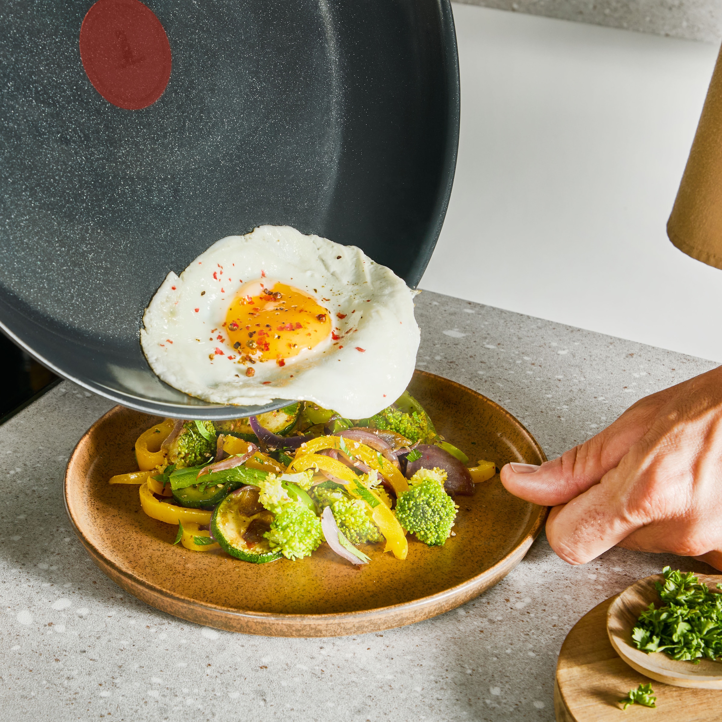 Tefal Pfannen-Set »Emotion+« Edelstahl Set, je 1 Pfanne 24/28 cm, 2 tlg. Premium Edelstahl, Induktion, spülmaschinenfest, hochglanzpoliert