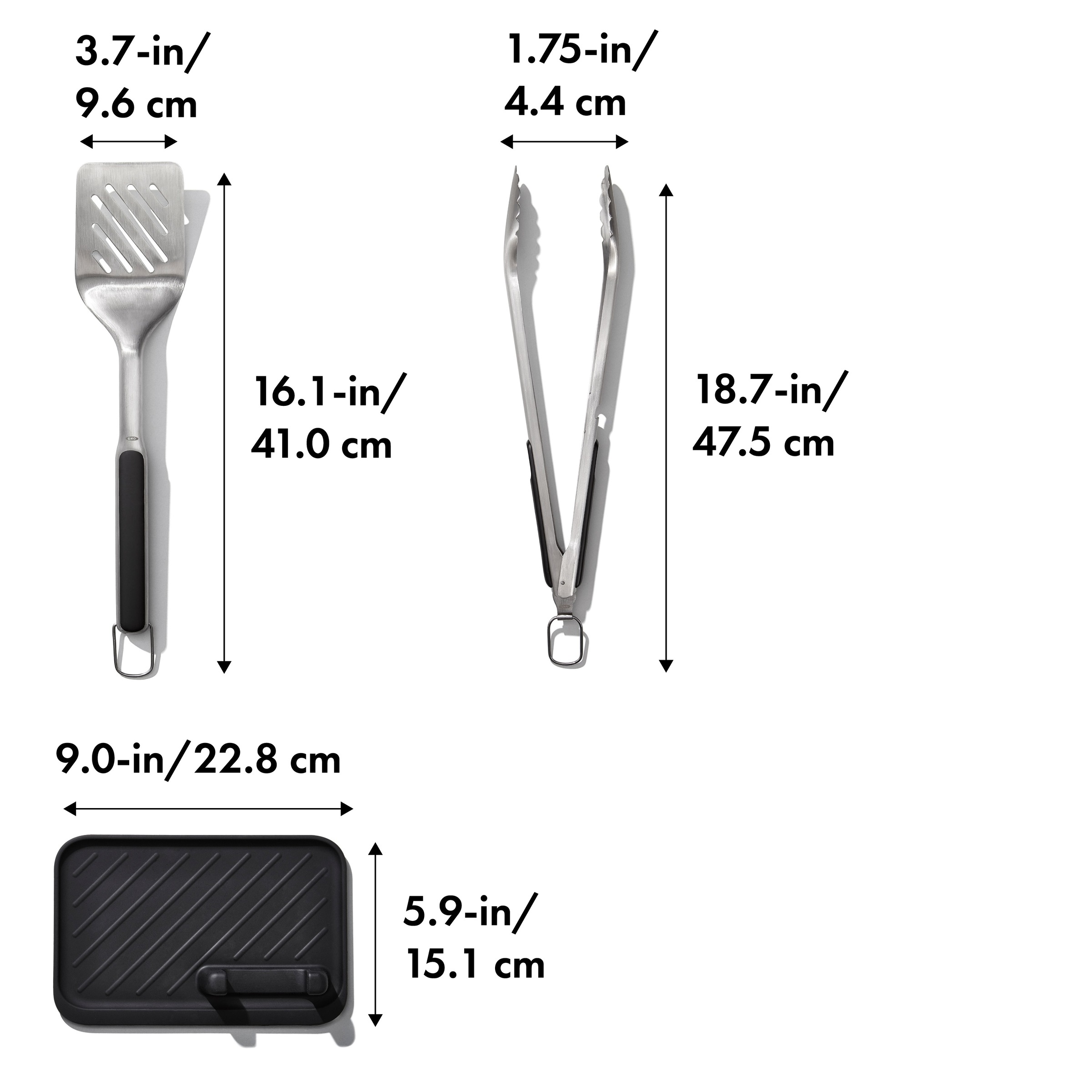 OXO Good Grips Grillbesteck-Set »3-teiliges Wender- & Zangen-Set«