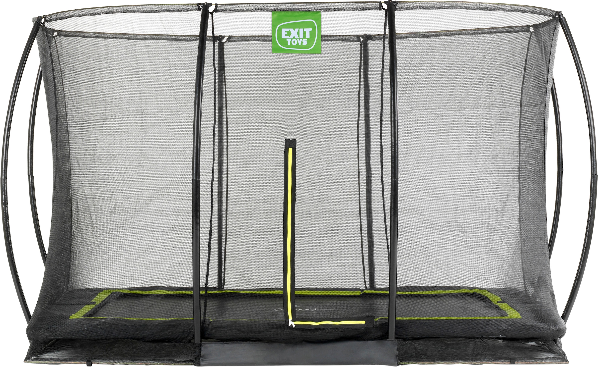 EXIT Gartentrampolin »Silhouette Ground«, BxT: 214x305 cm, mit Sicherheitsnetz