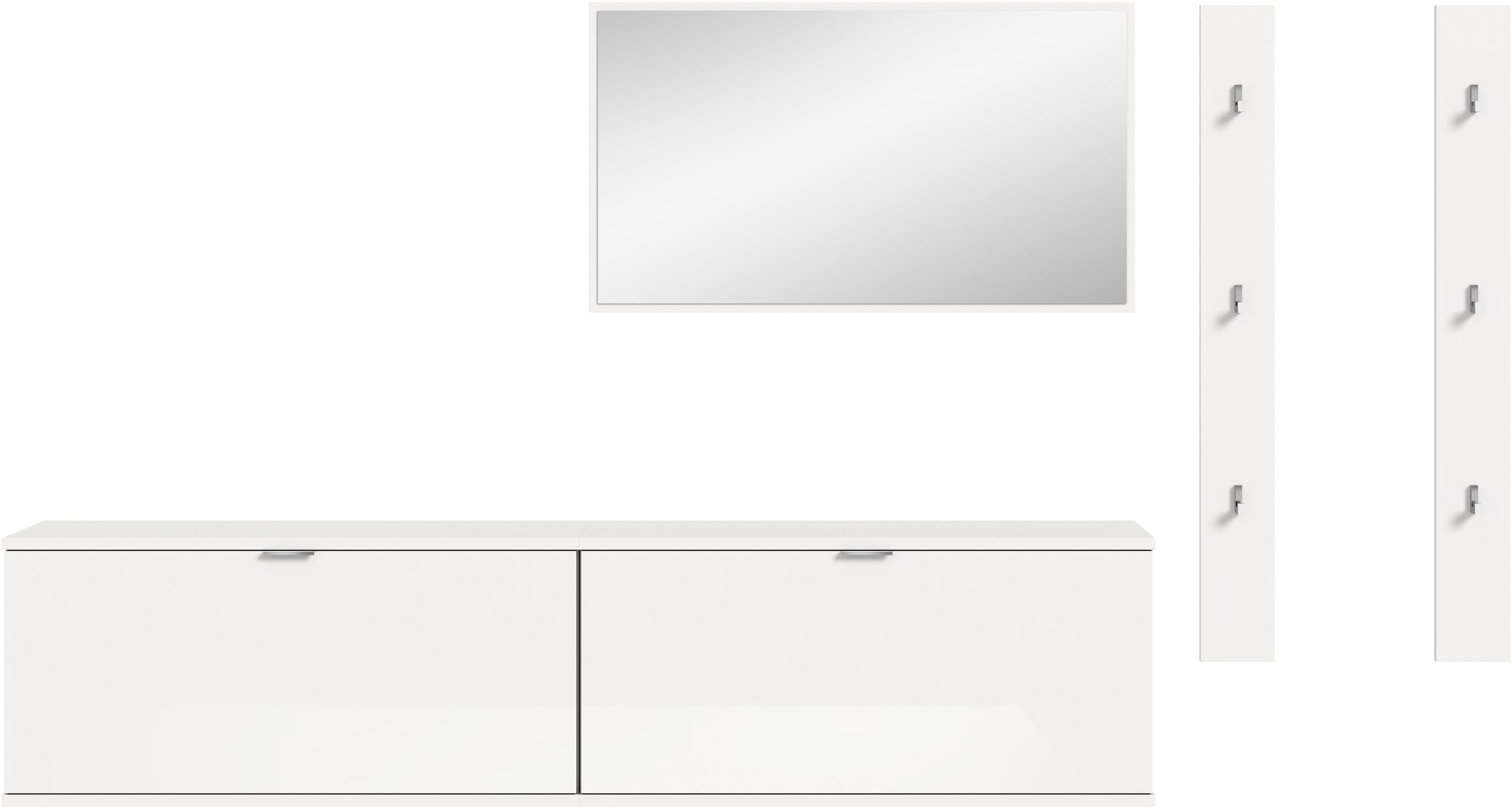 INOSIGN Garderoben-Set, (4 St.), Trondheim, Garderobenset 4-tlg.Breite 237 cm, Flur, Diele, Kombination