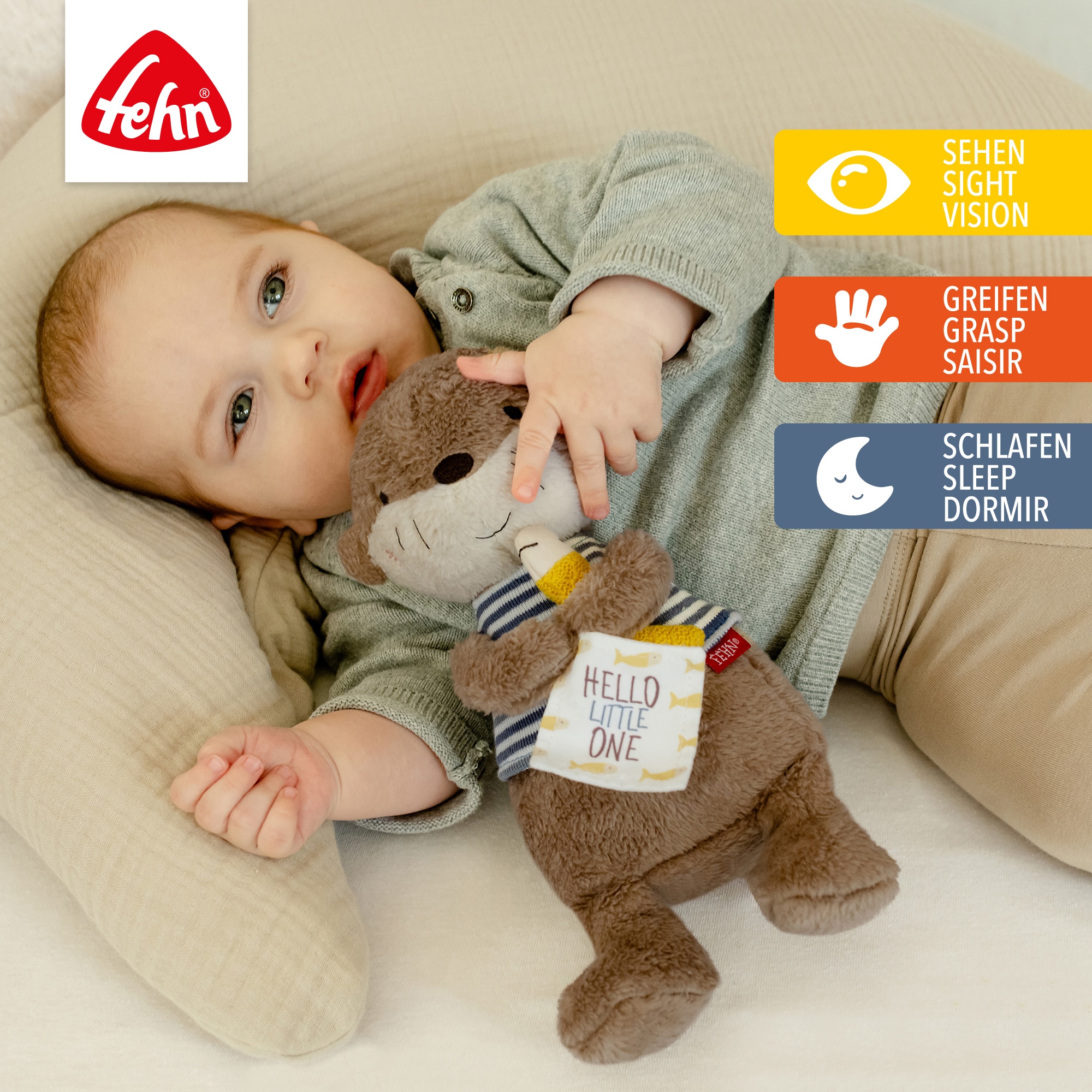 Fehn Kuscheltier »Otter Theo, Otter Hello little One«