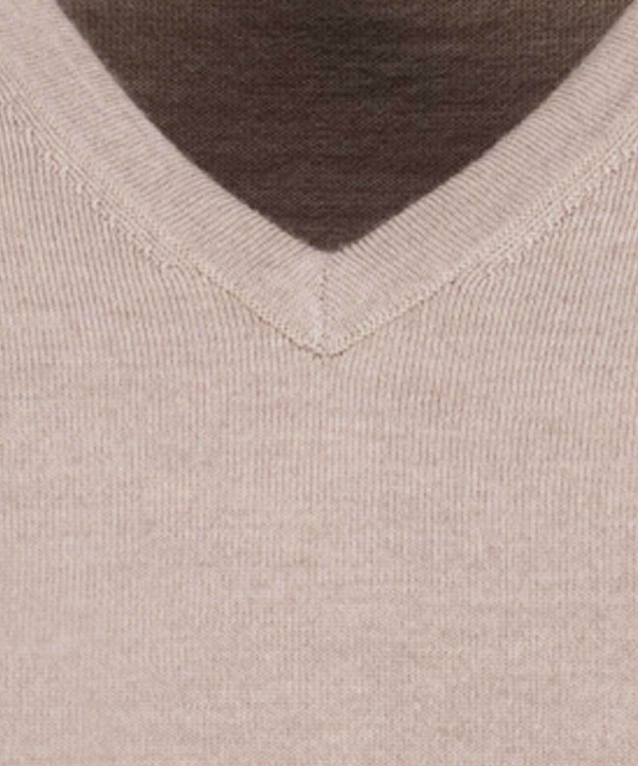 RAGMAN Crew Neck Sweater Beige Size 54 3