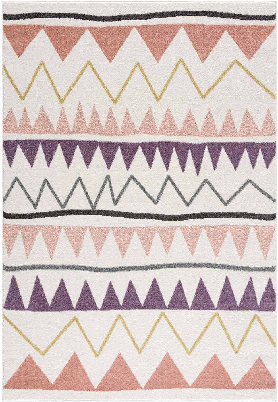 Carpet City Kinderteppich »Anime9382«, rechteckig, 11 mm Höhe, Spielteppich, Zickzack, Weicher Flor, Pflegeleicht, Kinderzimmer