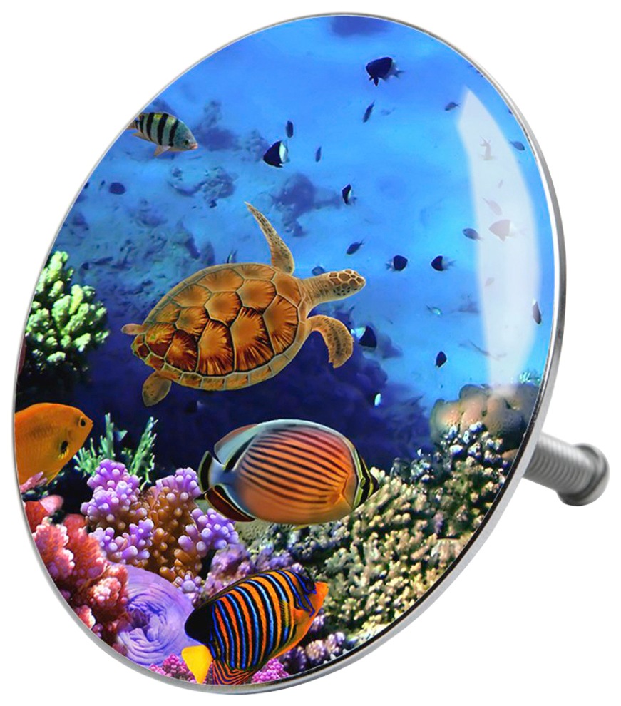 Sanilo Badaccessoire-Set »Ocean«, (Komplett-Set, 6 tlg.), bestehend aus WC-Sitz, Badteppich, Stöpsel, Seifenspender, WC-Bürste