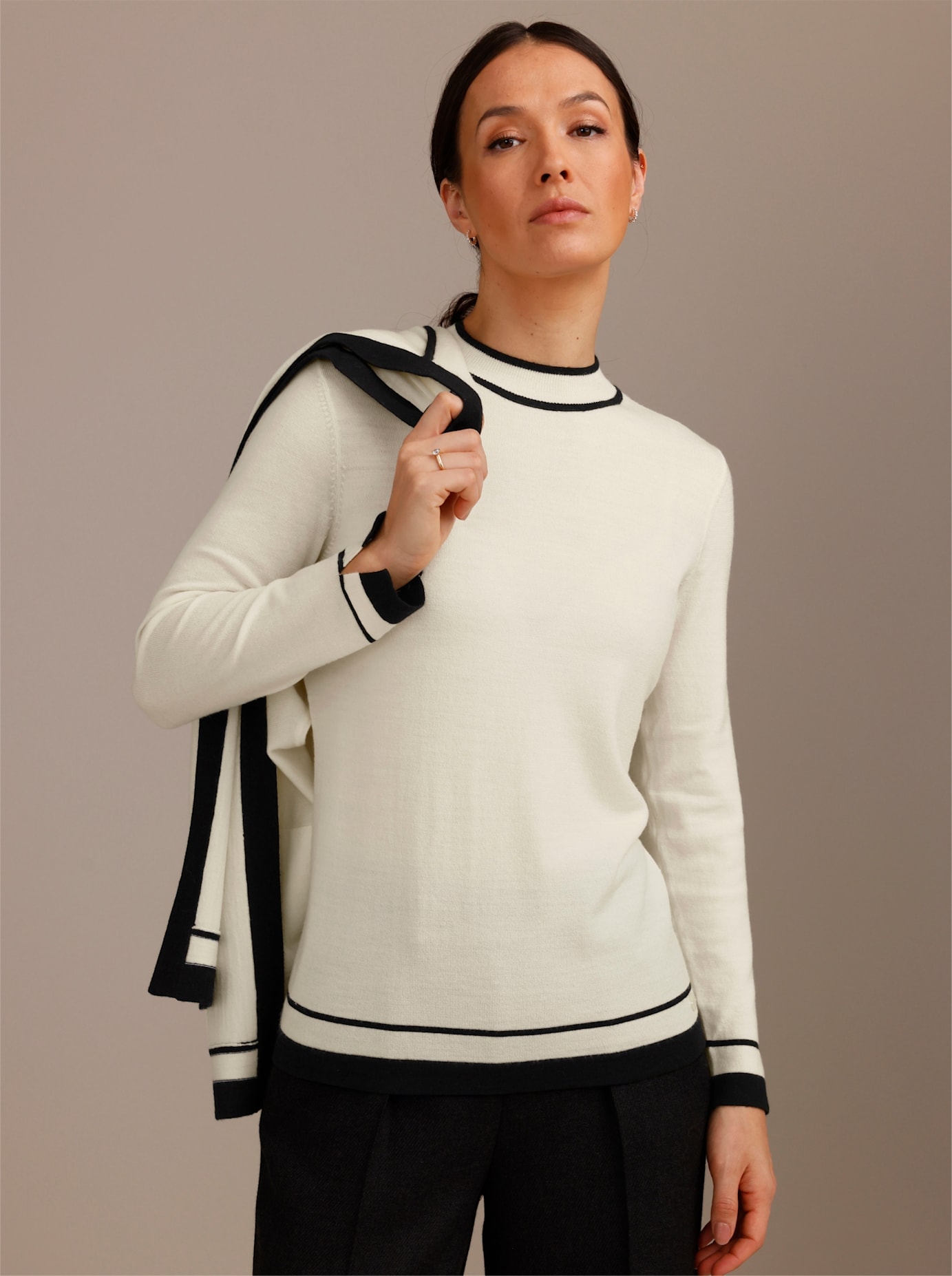 CREATION L PREMIUM Strickpullover "Merino-Strick-Twinset"