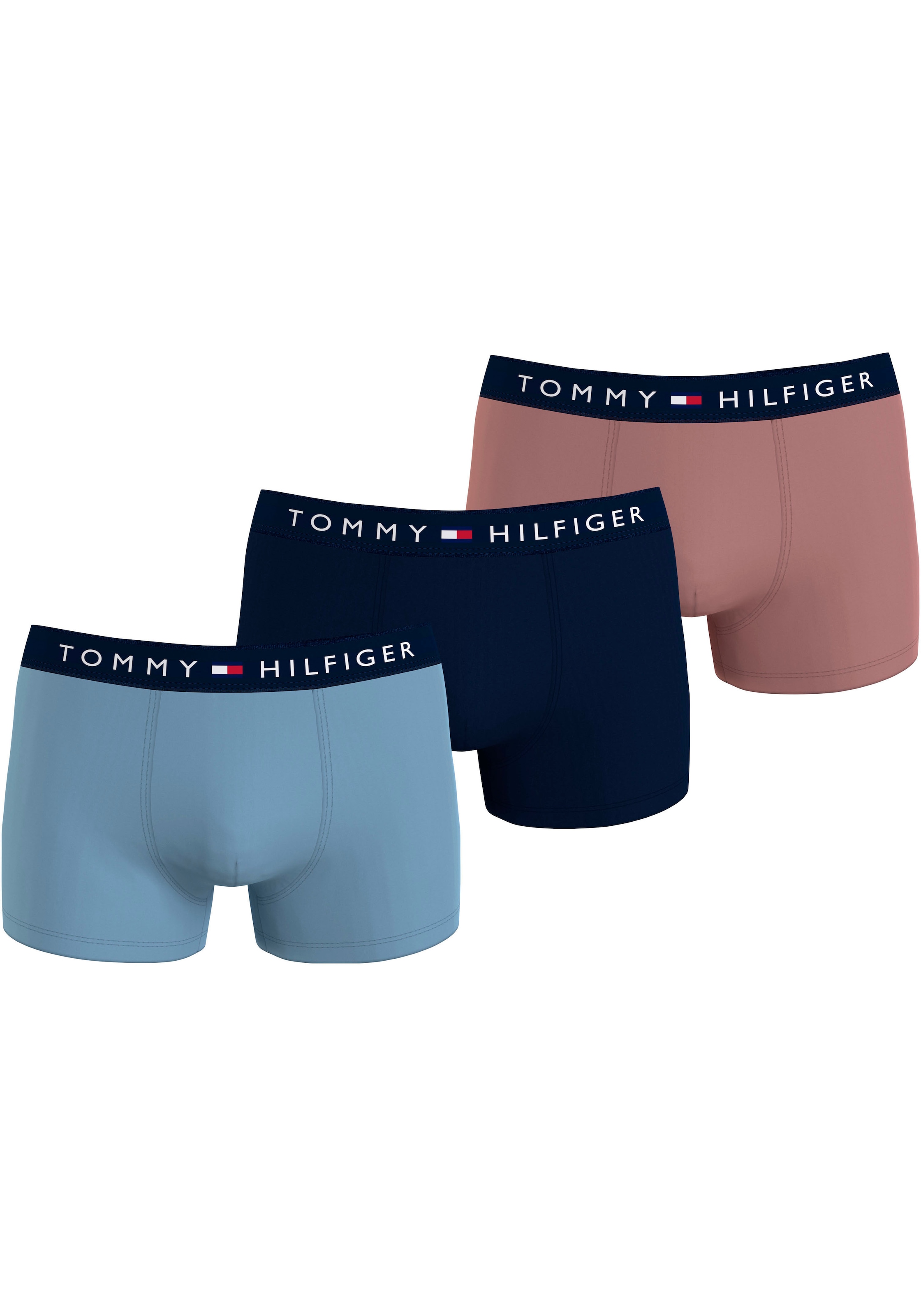 Tommy Hilfiger Underwear Trunk "3P TRUNK", (Packung, 3 St., 3er), mit Logoschriftzug auf dem Bund