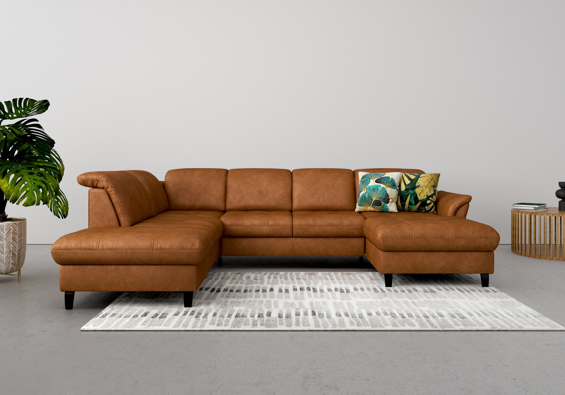 sit&more "Maggiore U-Form" wahlweise mit Kopfteilverstellung, Bettfunktion günstig online kaufen