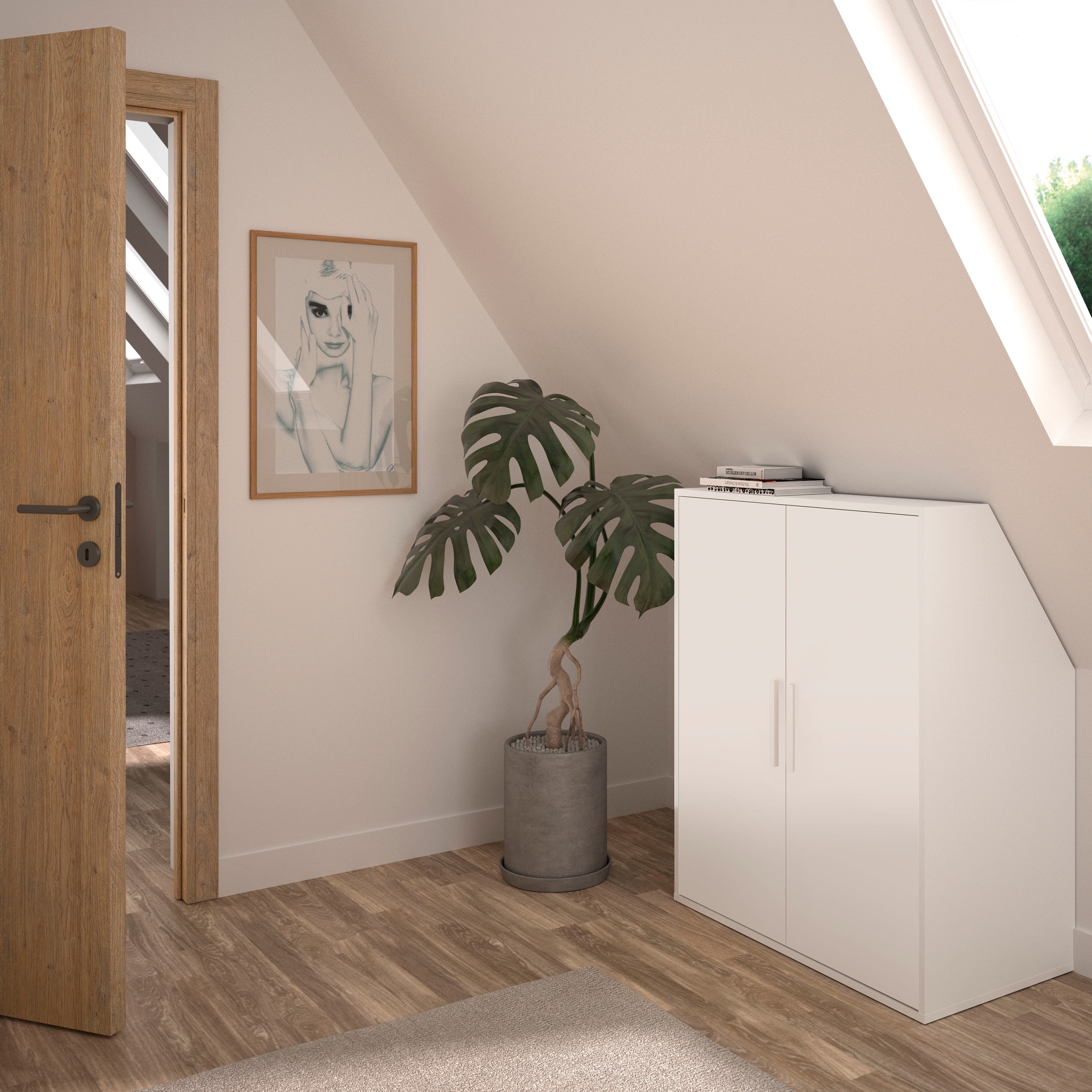 Gami Kleiderschrank "UNDER" Schrägschrank mit einer Tür günstig online kaufen