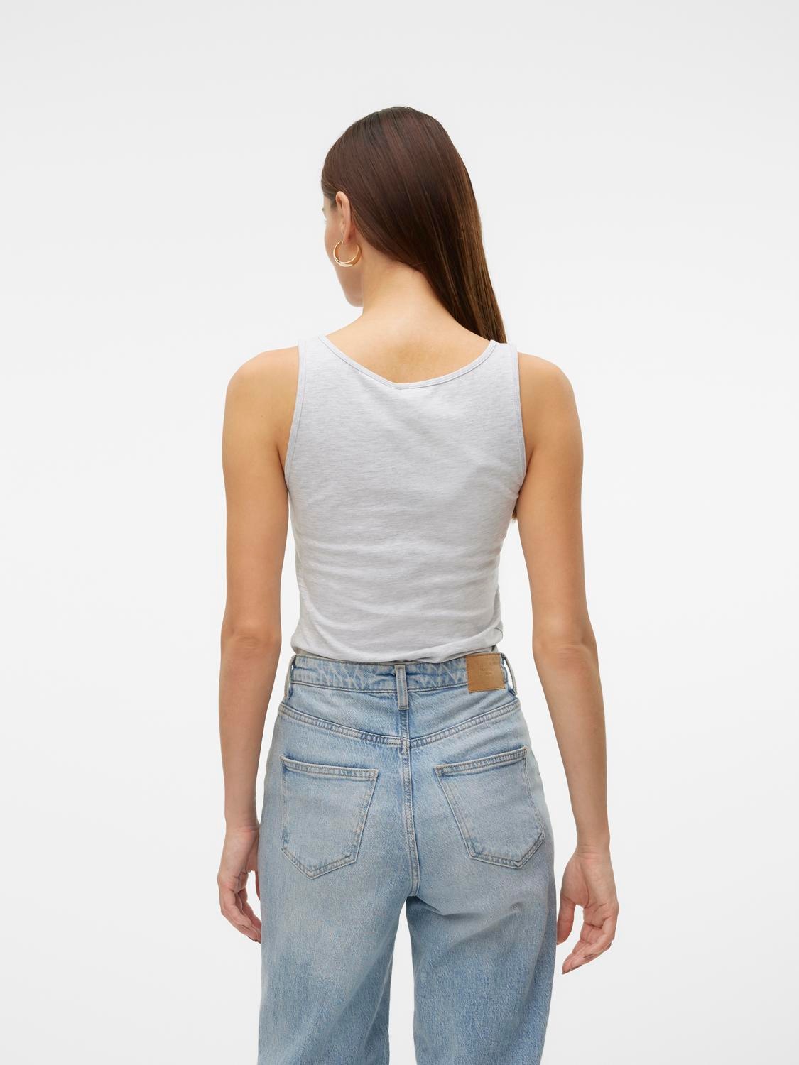 Thumbnail - Vero Moda Tanktop "VMLULU LONG TANK TOP JRS GA NOOS" Baumwollmischung, regular fit