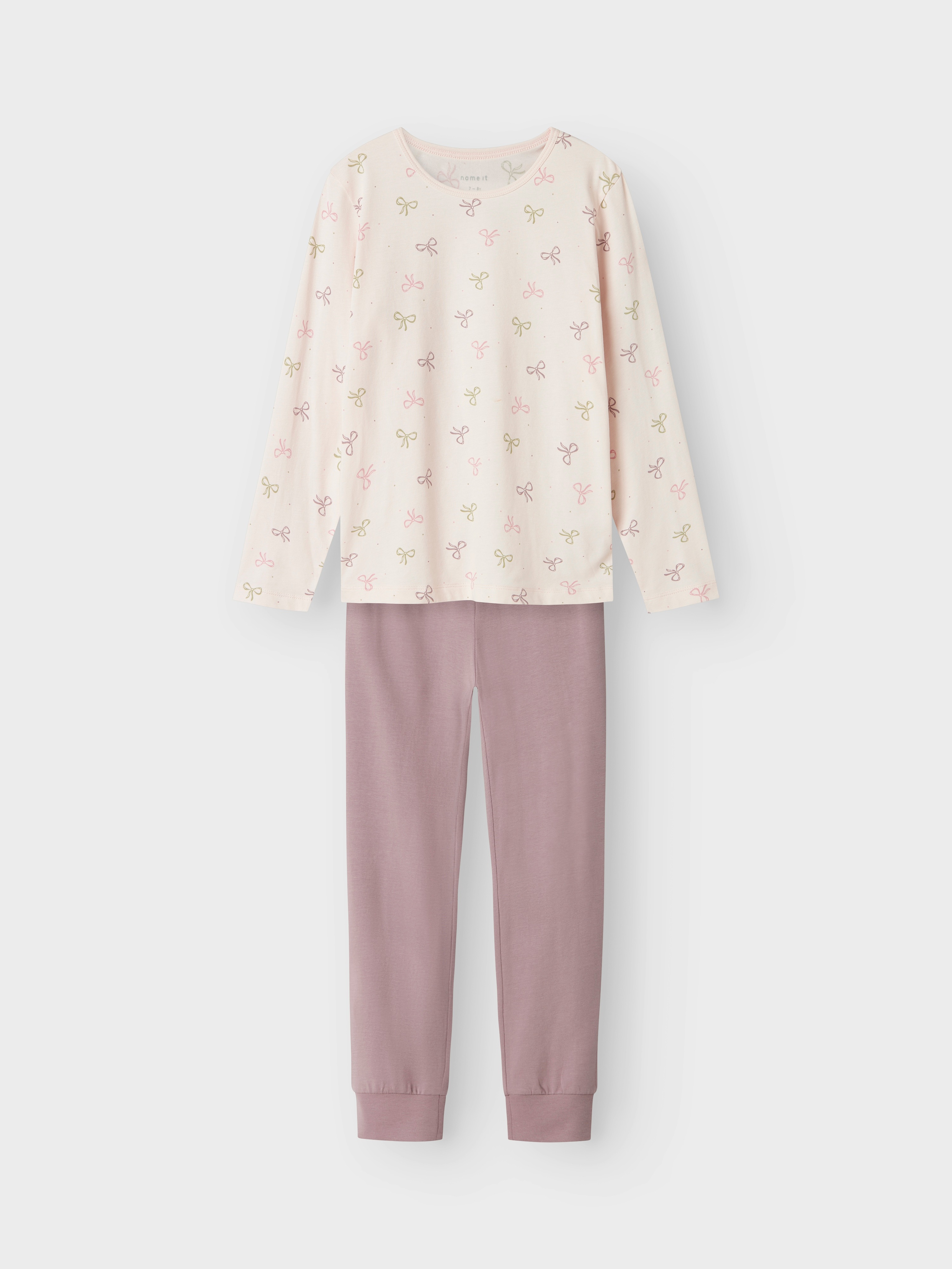 Thumbnail - Name It Schlafanzug "NKFNIGHTSET BARELY PINK BOW NOOS"