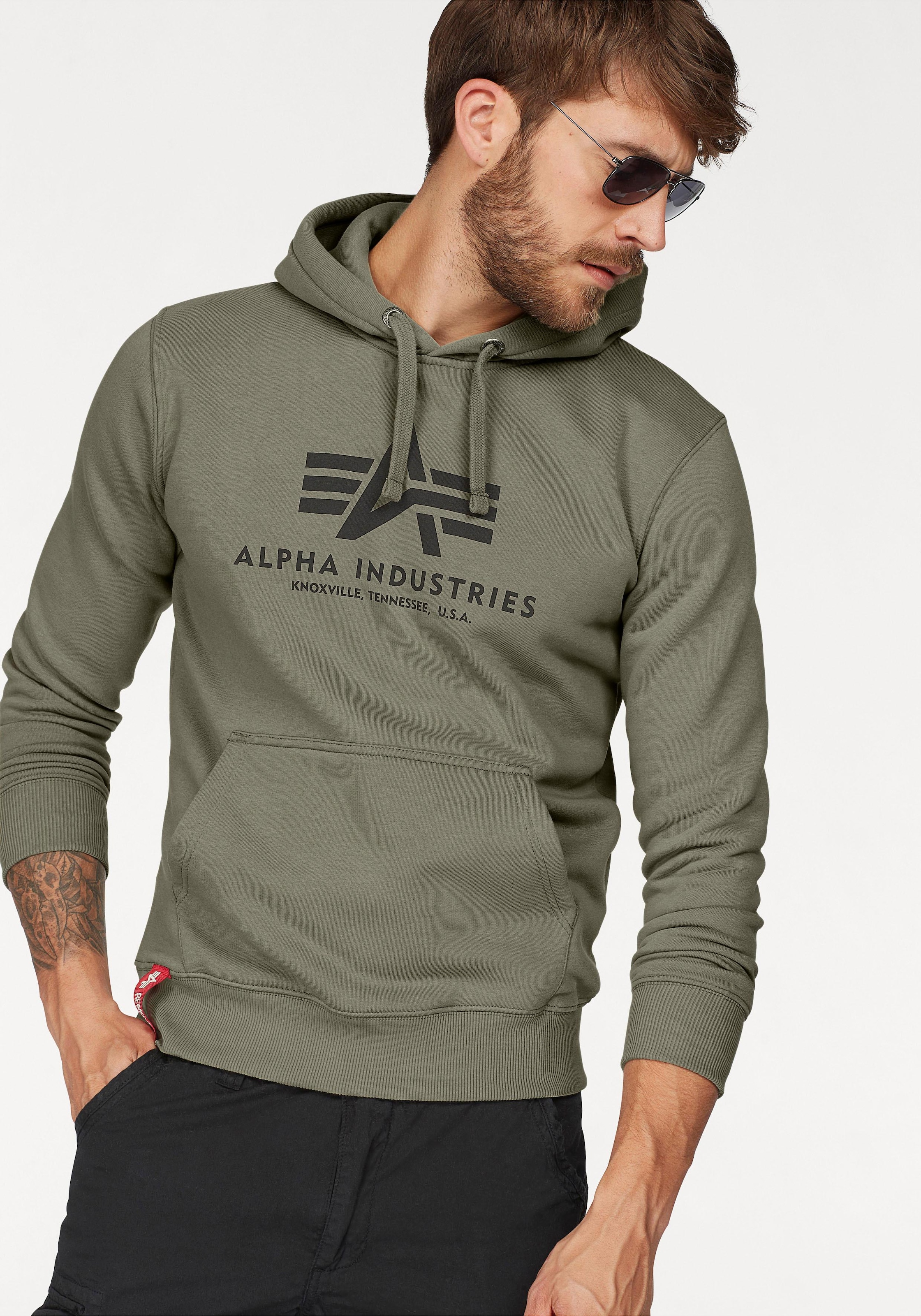 Alpha Industries "Basic Hoody", Baumwollmischung, regular fit günstig online kaufen