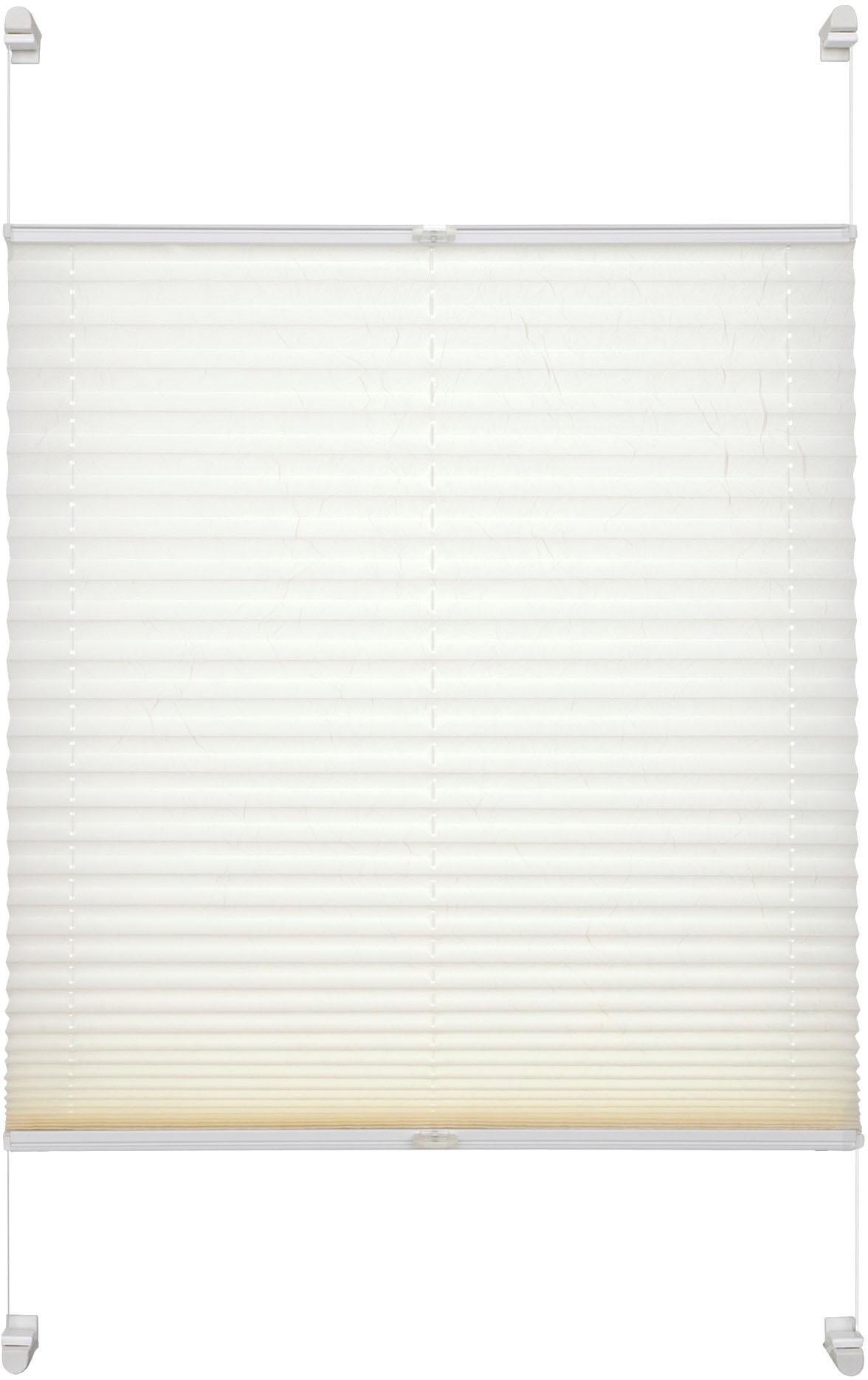 Plissee, B:80cm H:140cm, weiß, SCHÖNER WOHNEN-KOLLEKTION, Obermaterial: 95% Polyester, 5% Metall, Badezimmer, Plissees, "Schöner Wohnen", mit