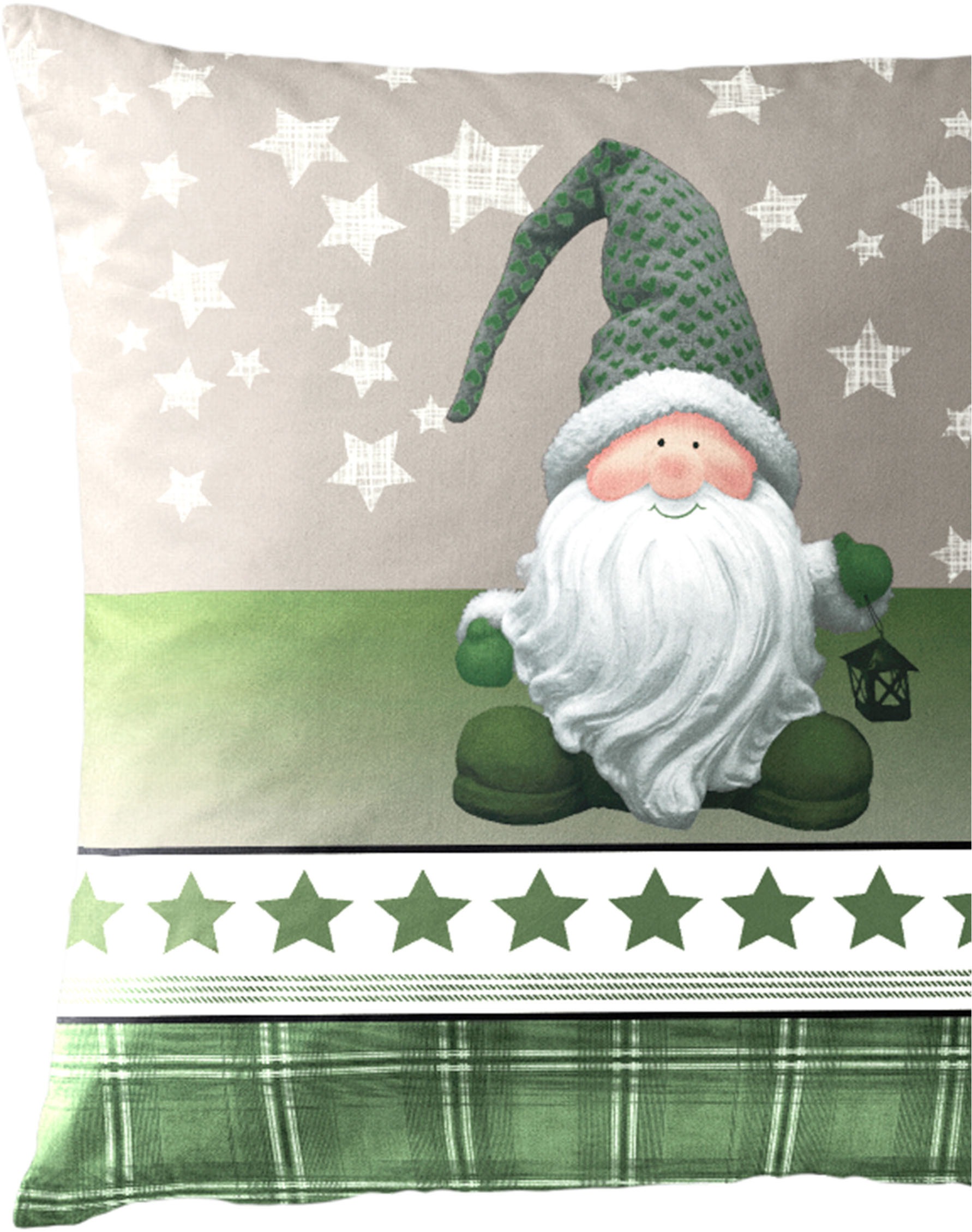 BIERBAUM Bettwäsche »Wichtel«, 100 % Baumwolle, Biber, unterschiedliche Weihnachts-Designs