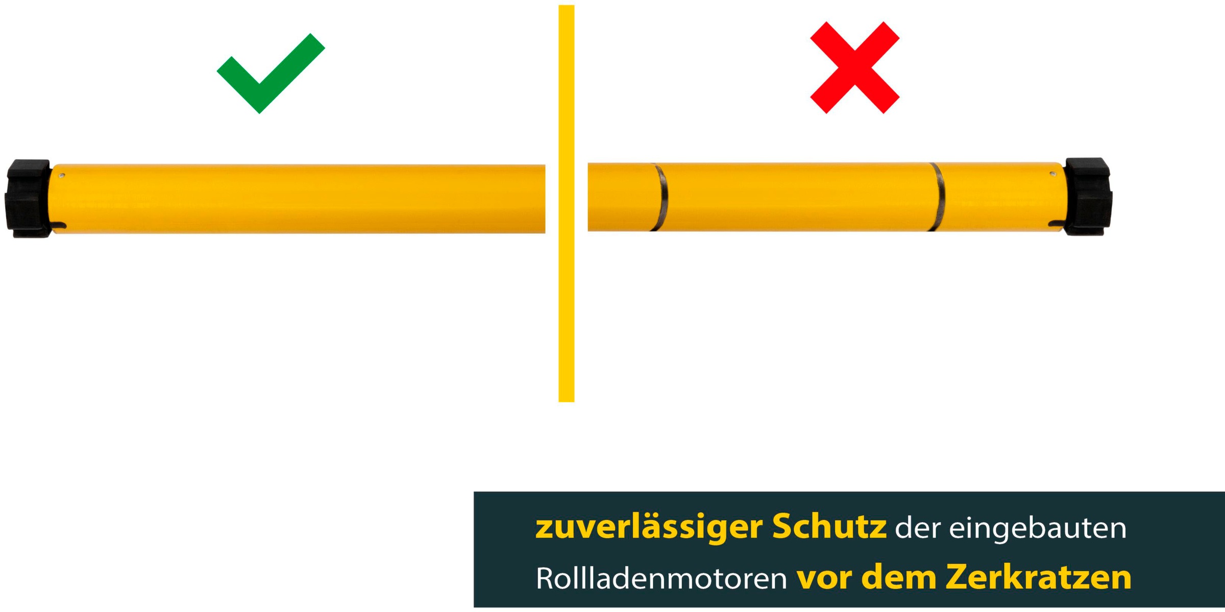 SCHELLENBERG Rollladenaufhängung »3 Stk. Einhängeklammern Mini für Ø 40 mm Stahlrohrwellen«, schützt den Rollladenmotor vor Beschädigungen