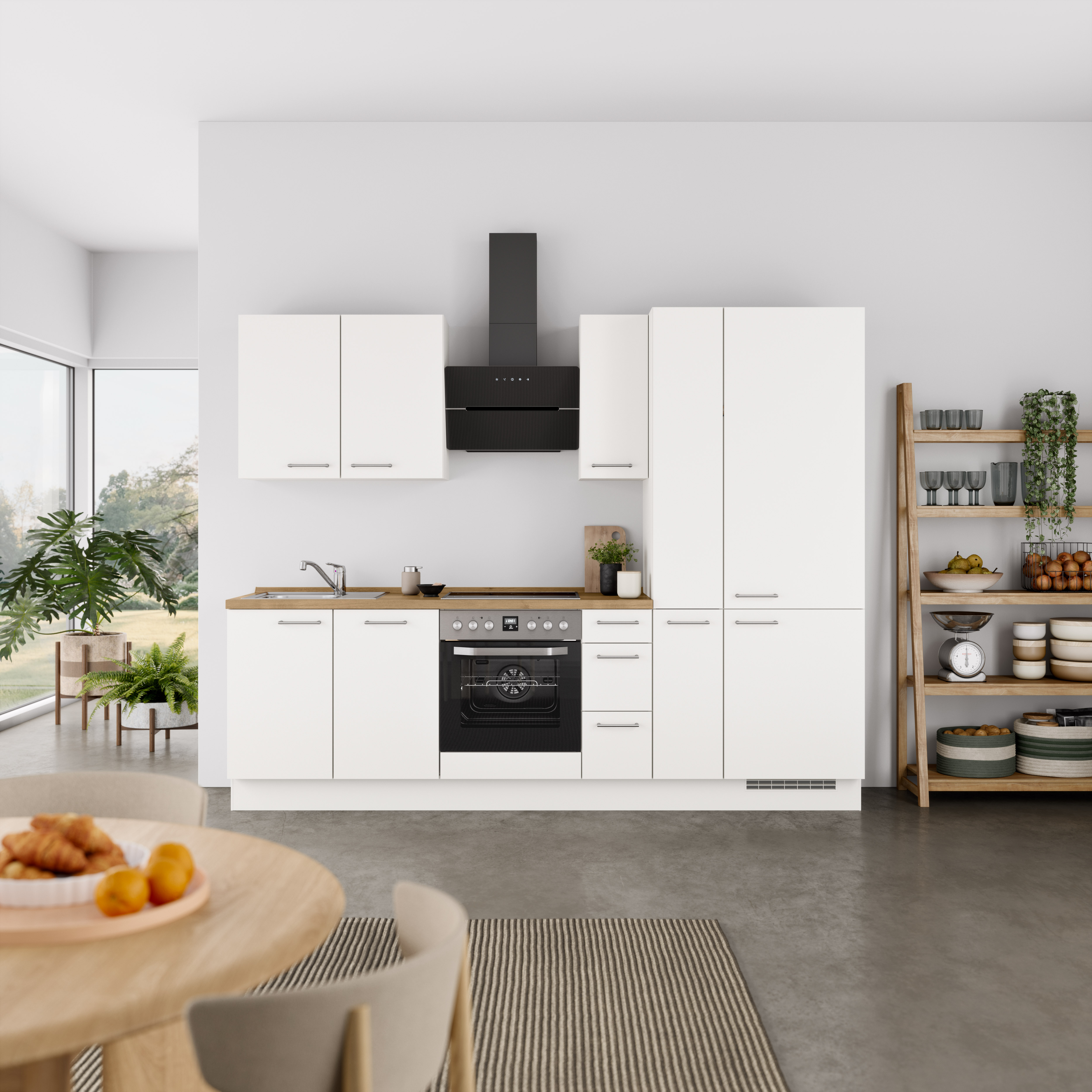 nobilia Küchenzeile ""Laser II", Ausrichtung wählbar, Breite 270 cm" vormon günstig online kaufen