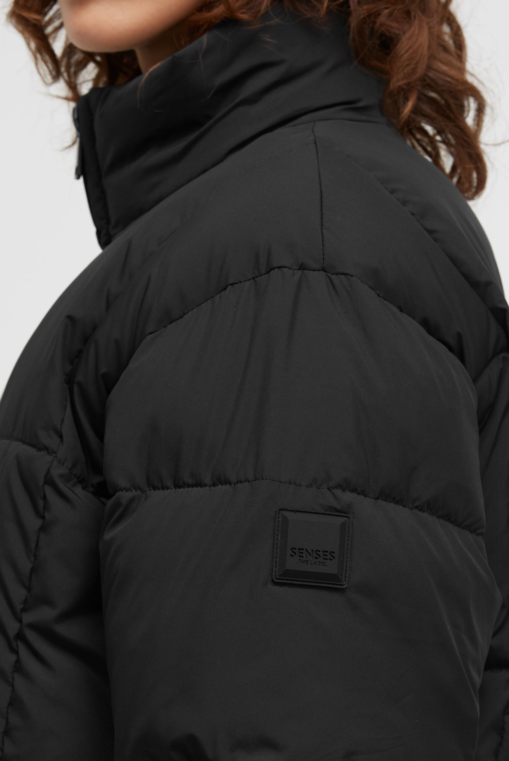 Thumbnail - SENSES.THE LABEL Steppjacke ohne Kapuze mit elastischem Saumabschluss