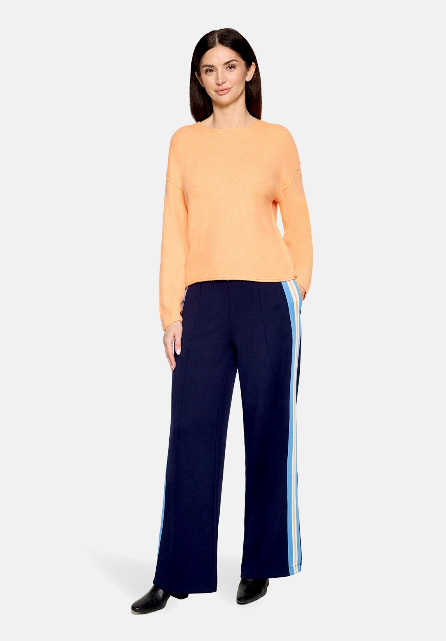Cartoon Strickpullover "Damen mit Rundhalsausschnitt" 1 tlg.